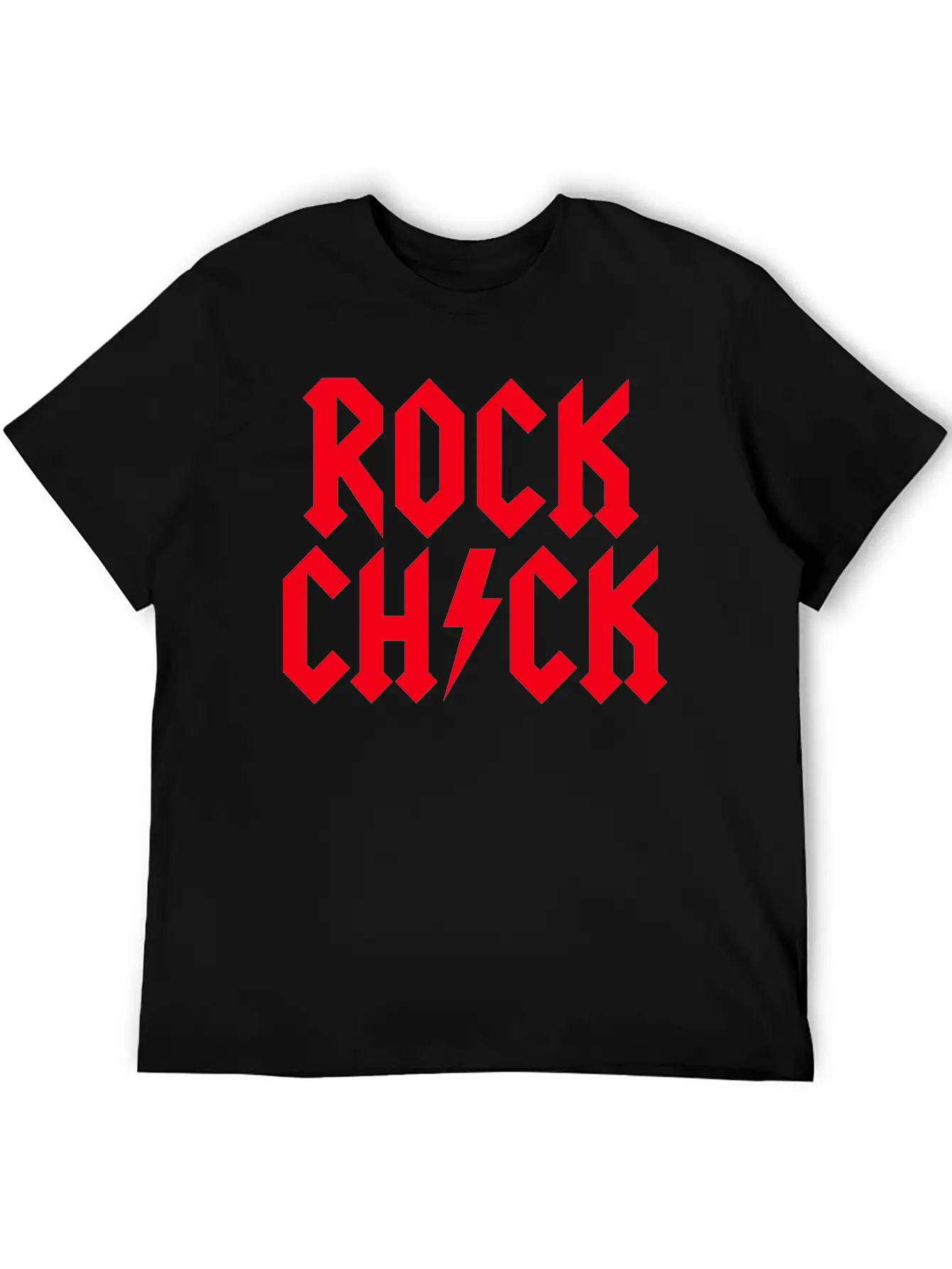 Rock Chick Hard Rock Rock Music Heavy Metal Girl Essential Cotton Tee For Daily Outfits – Unisex Style