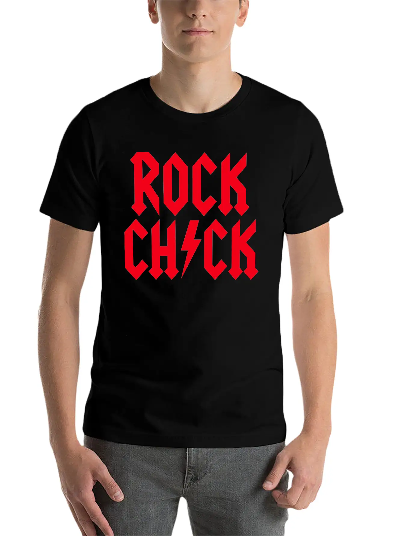 Rock Chick Hard Rock Rock Music Heavy Metal Girl Essential Cotton Tee For Daily Outfits – Unisex Style