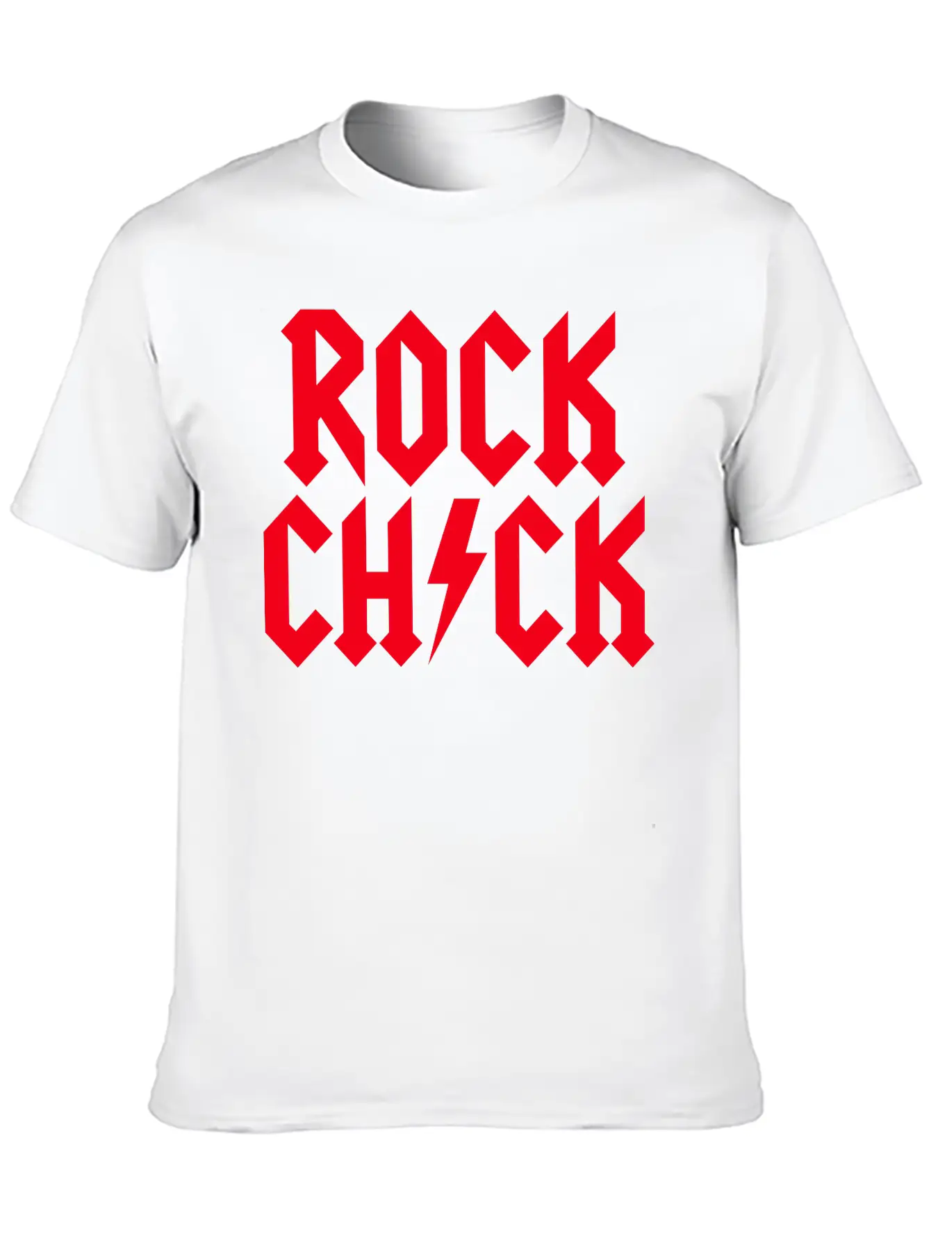 Rock Chick Hard Rock Rock Music Heavy Metal Girl Essential Cotton Tee For Daily Outfits – Unisex Style