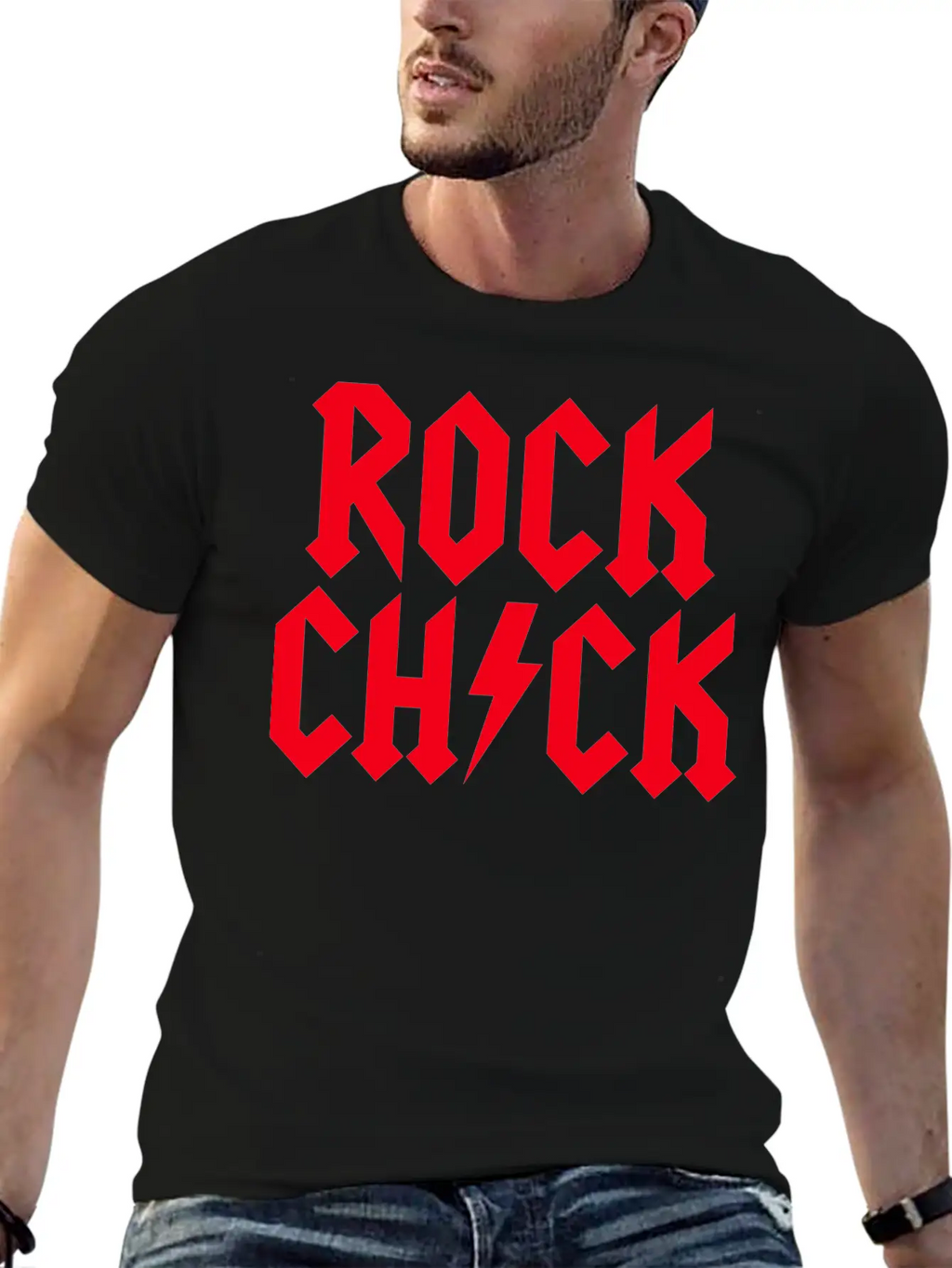 Rock Chick Hard Rock Rock Music Heavy Metal Girl Essential Cotton Tee For Daily Outfits – Unisex Style