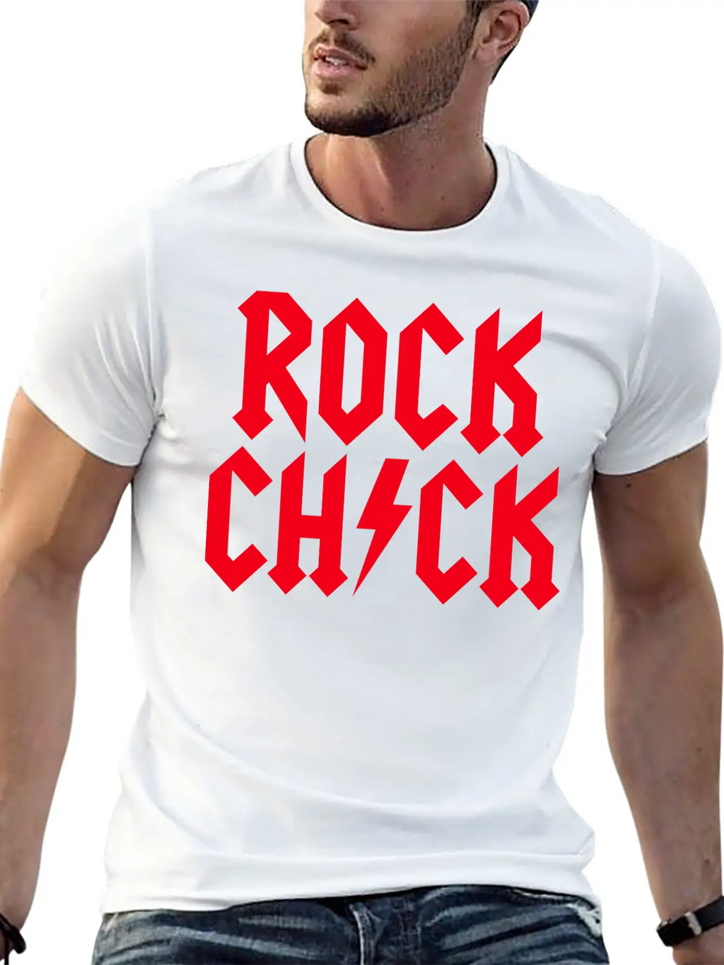 Rock Chick Hard Rock Rock Music Heavy Metal Girl Essential Cotton Tee For Daily Outfits – Unisex Style