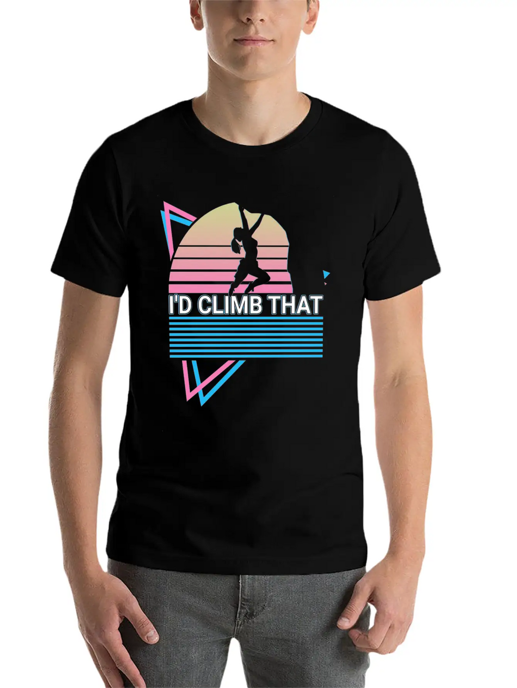 Rock Climbing Rock Climber Retro Stylish Everyday T-Shirt – Unisex Basic Cotton Tee