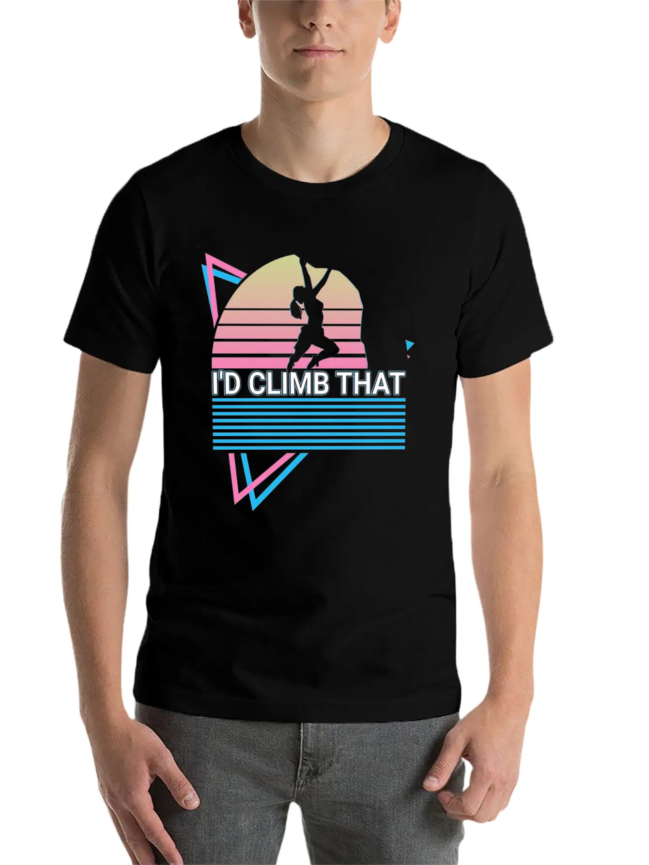 Rock Climbing Rock Climber Retro Stylish Everyday T-Shirt – Unisex Basic Cotton Tee