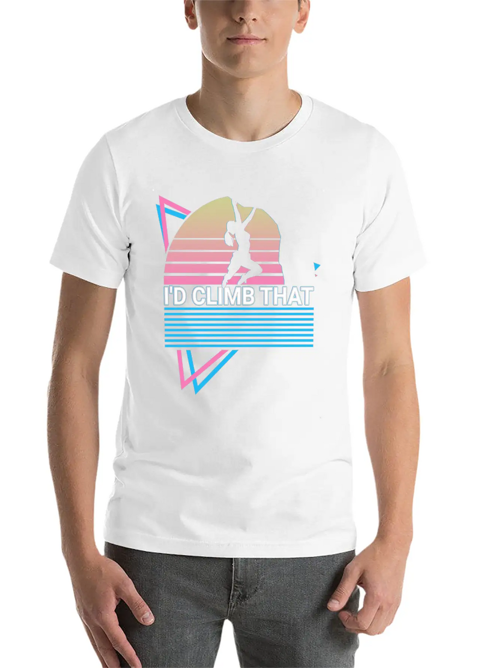 Rock Climbing Rock Climber Retro Stylish Everyday T-Shirt – Unisex Basic Cotton Tee
