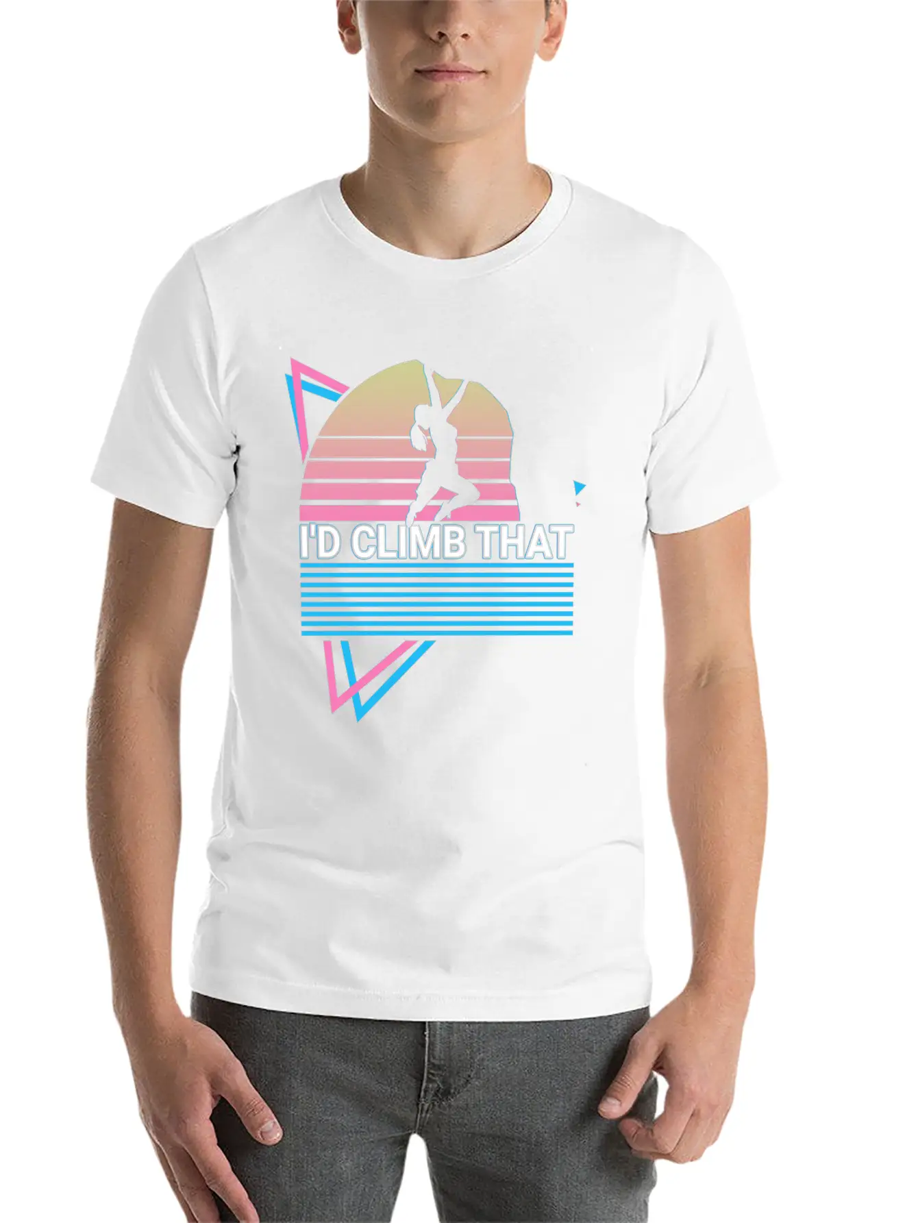 Rock Climbing Rock Climber Retro Stylish Everyday T-Shirt – Unisex Basic Cotton Tee