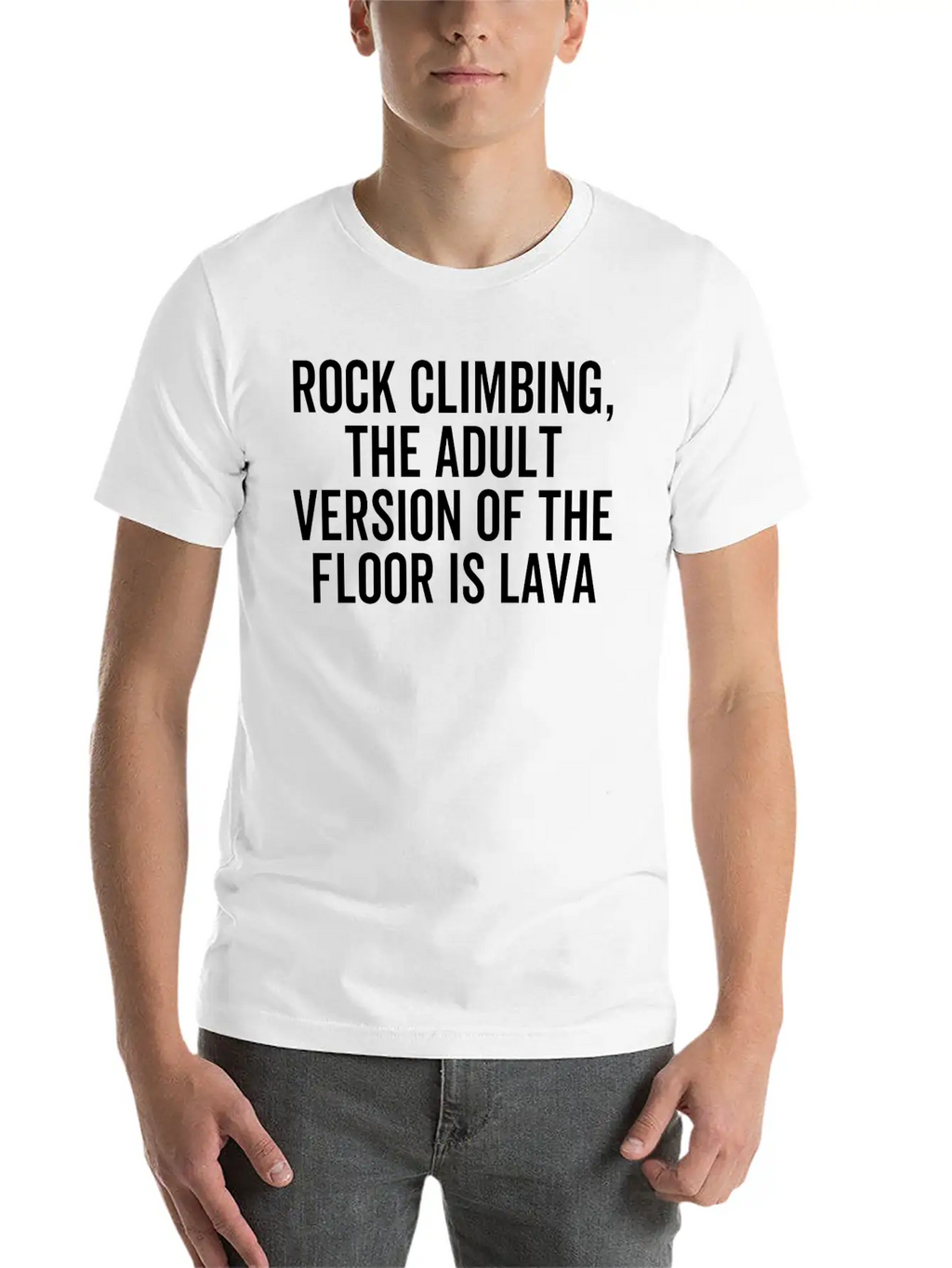 Rock Climbing The Adult Version Of The Floor Is Unisex Casual T-Shirt – Clean Design For Daily Comfort