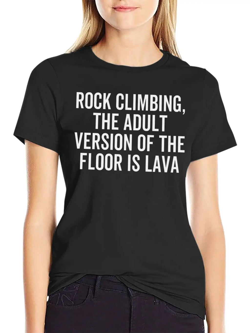 Rock Climbing The Adult Version Of The Floor Is Unisex Casual T-Shirt – Clean Design For Daily Comfort