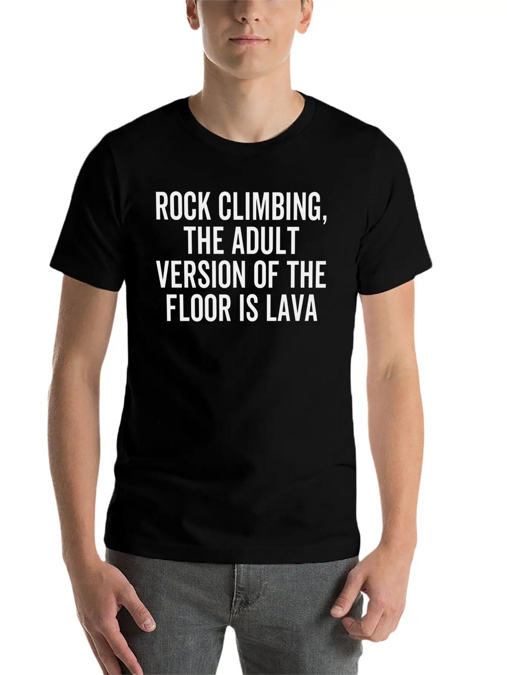 Rock Climbing The Adult Version Of The Floor Is Unisex Casual T-Shirt – Clean Design For Daily Comfort