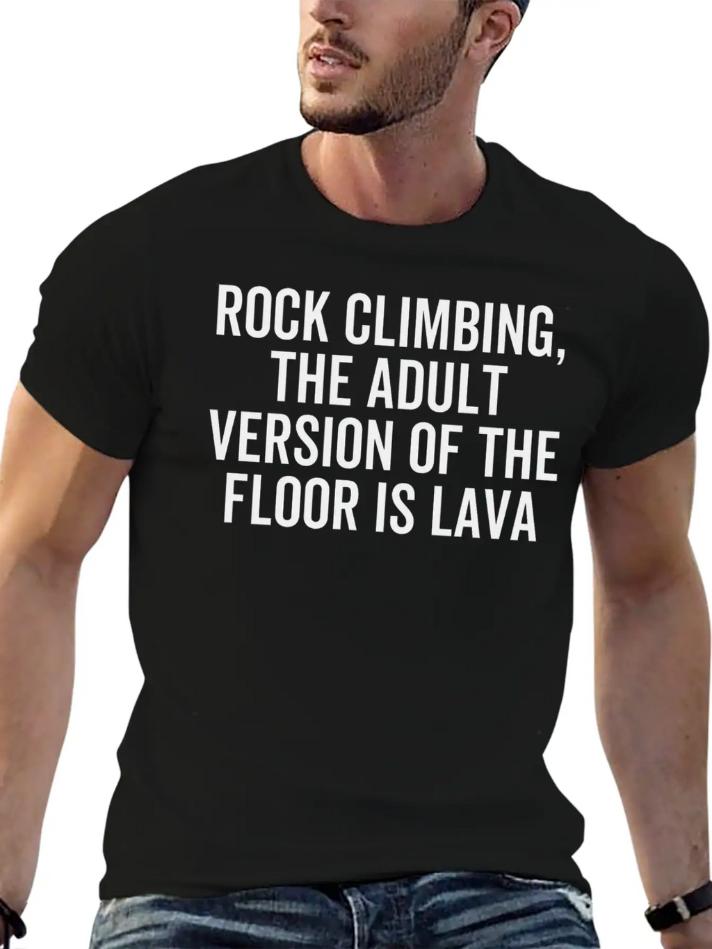 Rock Climbing The Adult Version Of The Floor Is Unisex Casual T-Shirt – Clean Design For Daily Comfort