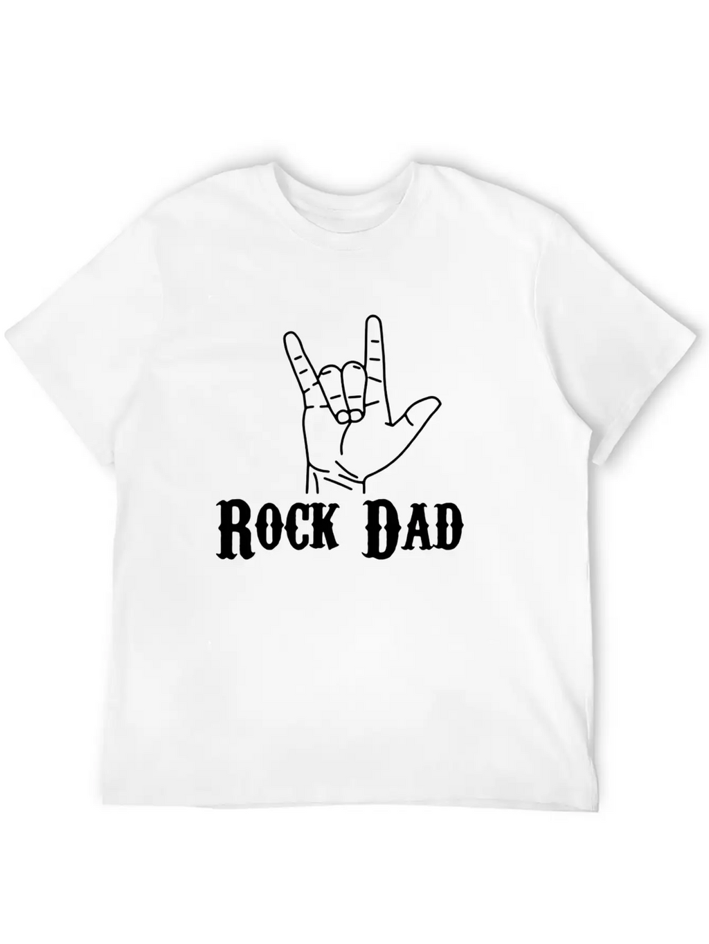 Rock Dad Essential Cotton Tee For Daily Outfits – Unisex Style
