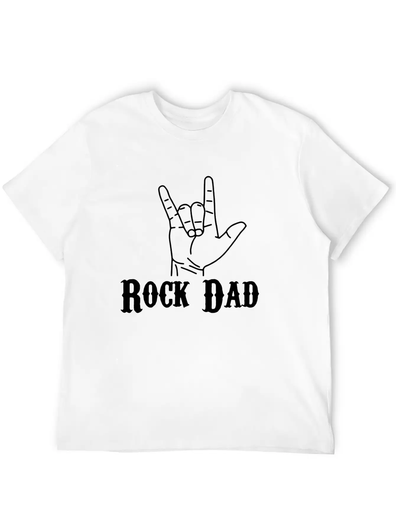 Rock Dad Essential Cotton Tee For Daily Outfits – Unisex Style