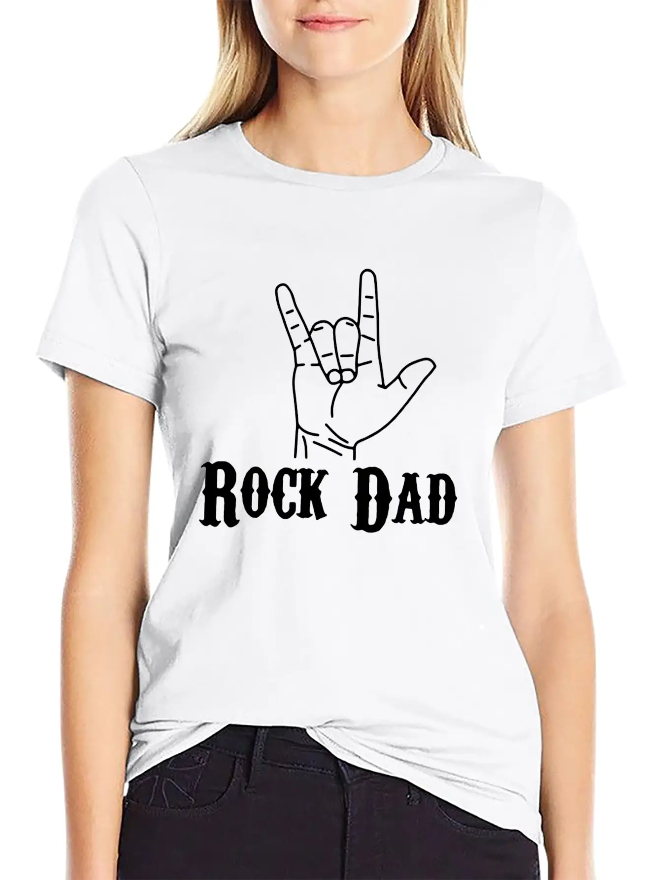 Rock Dad Essential Cotton Tee For Daily Outfits – Unisex Style