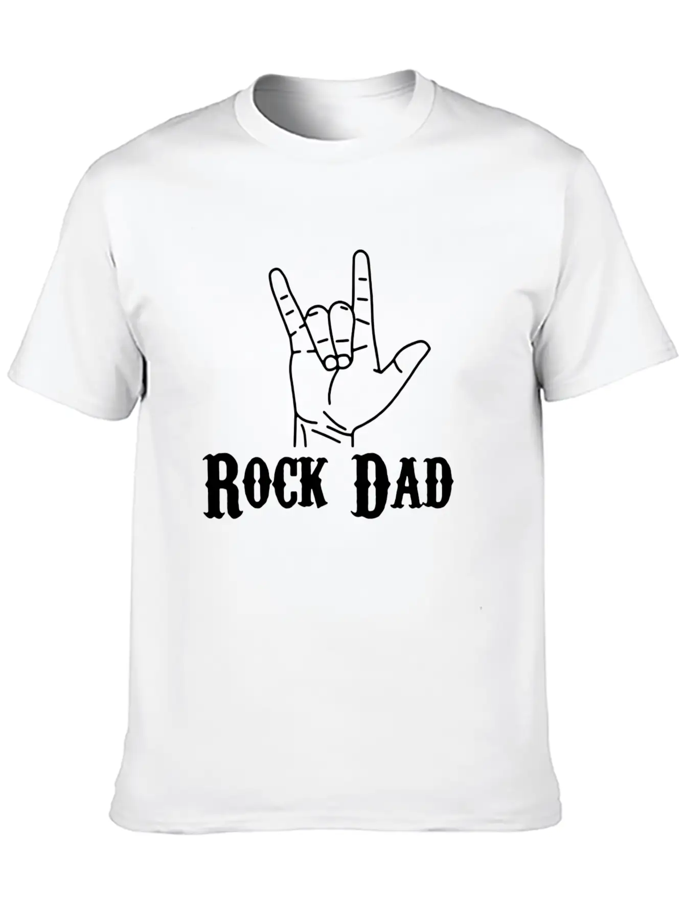 Rock Dad Essential Cotton Tee For Daily Outfits – Unisex Style