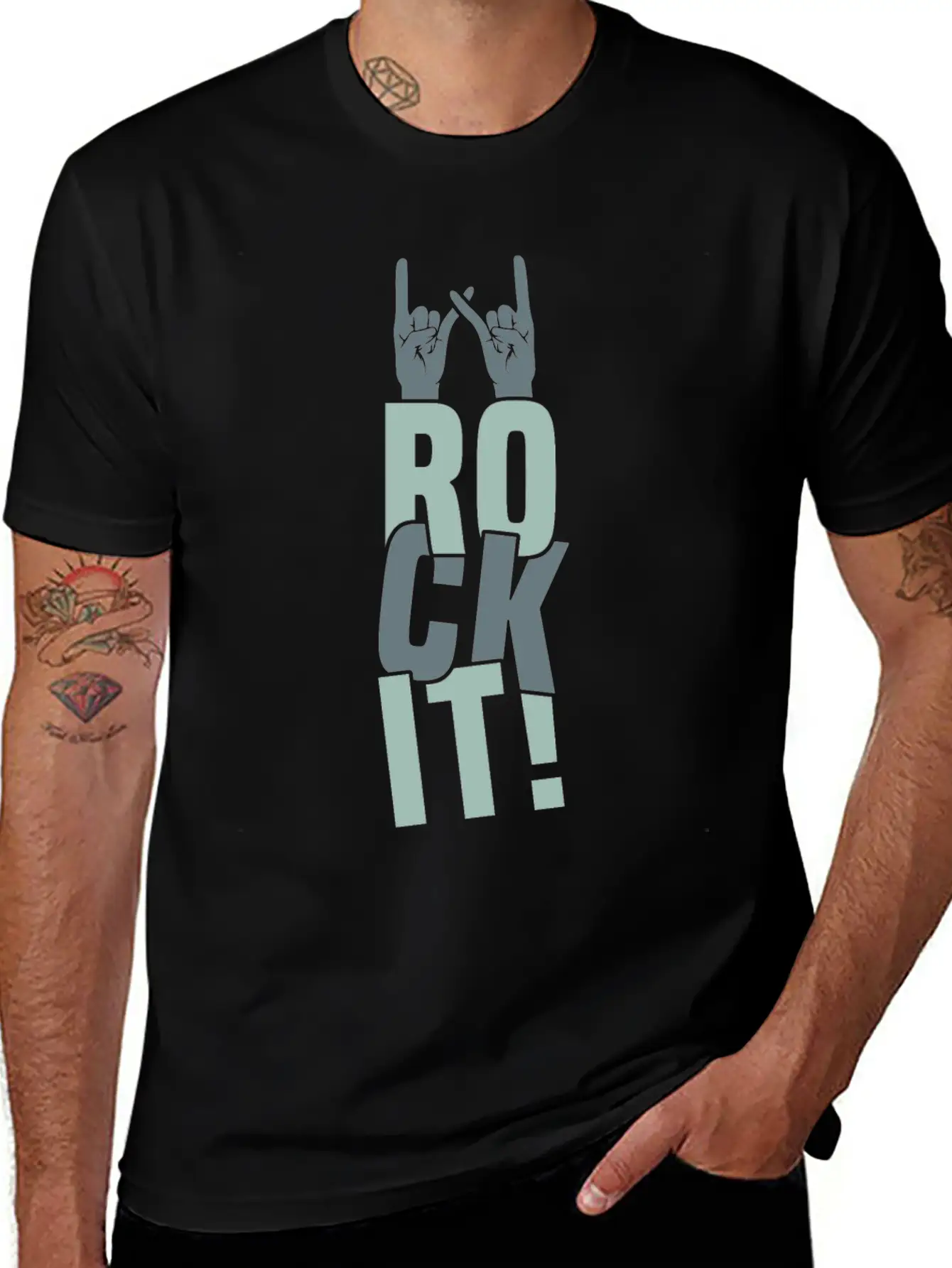 Rock It Gift Christmas Kids Present Unisex Casual T-Shirt – Clean Design For Daily Comfort