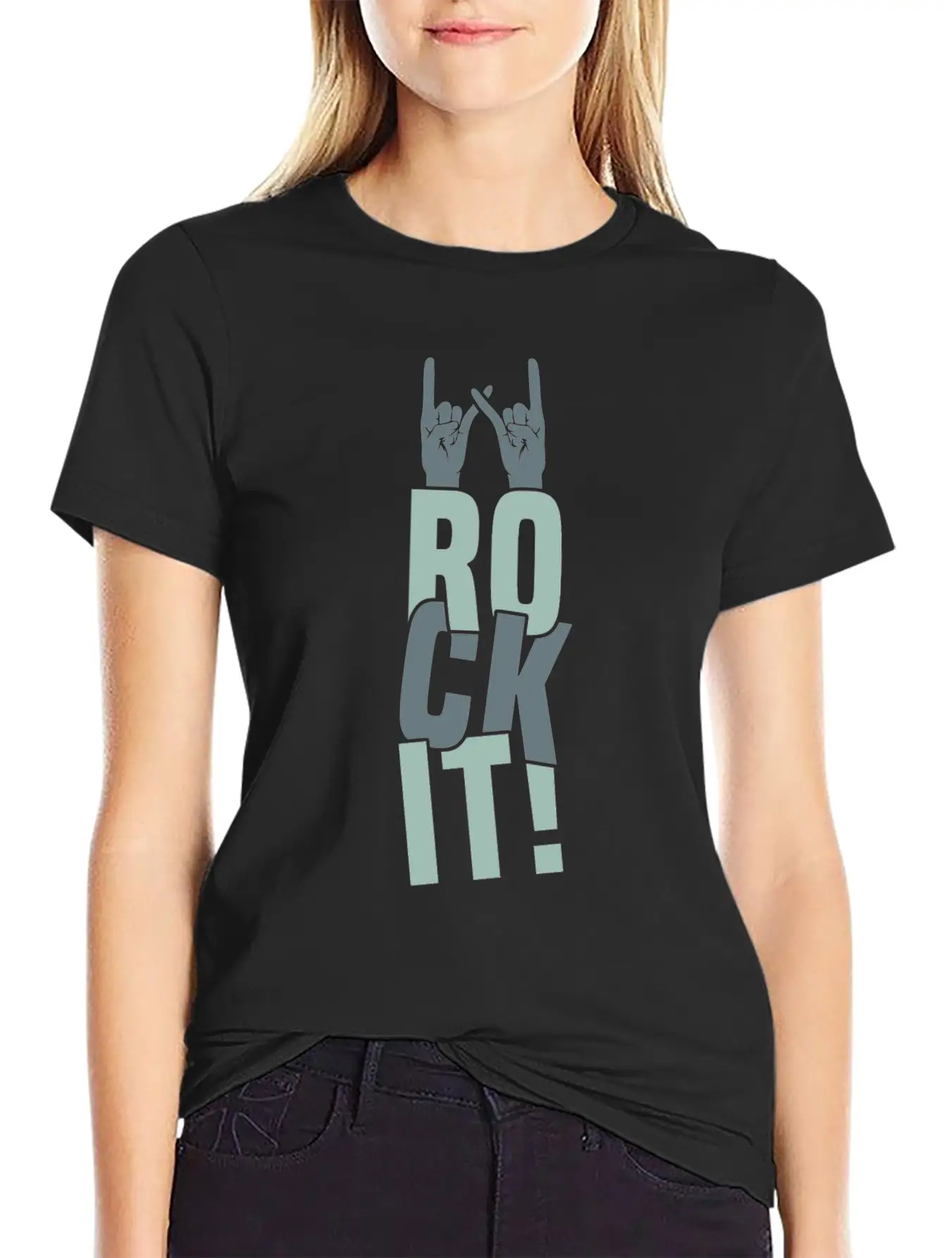 Rock It Gift Christmas Kids Present Unisex Casual T-Shirt – Clean Design For Daily Comfort