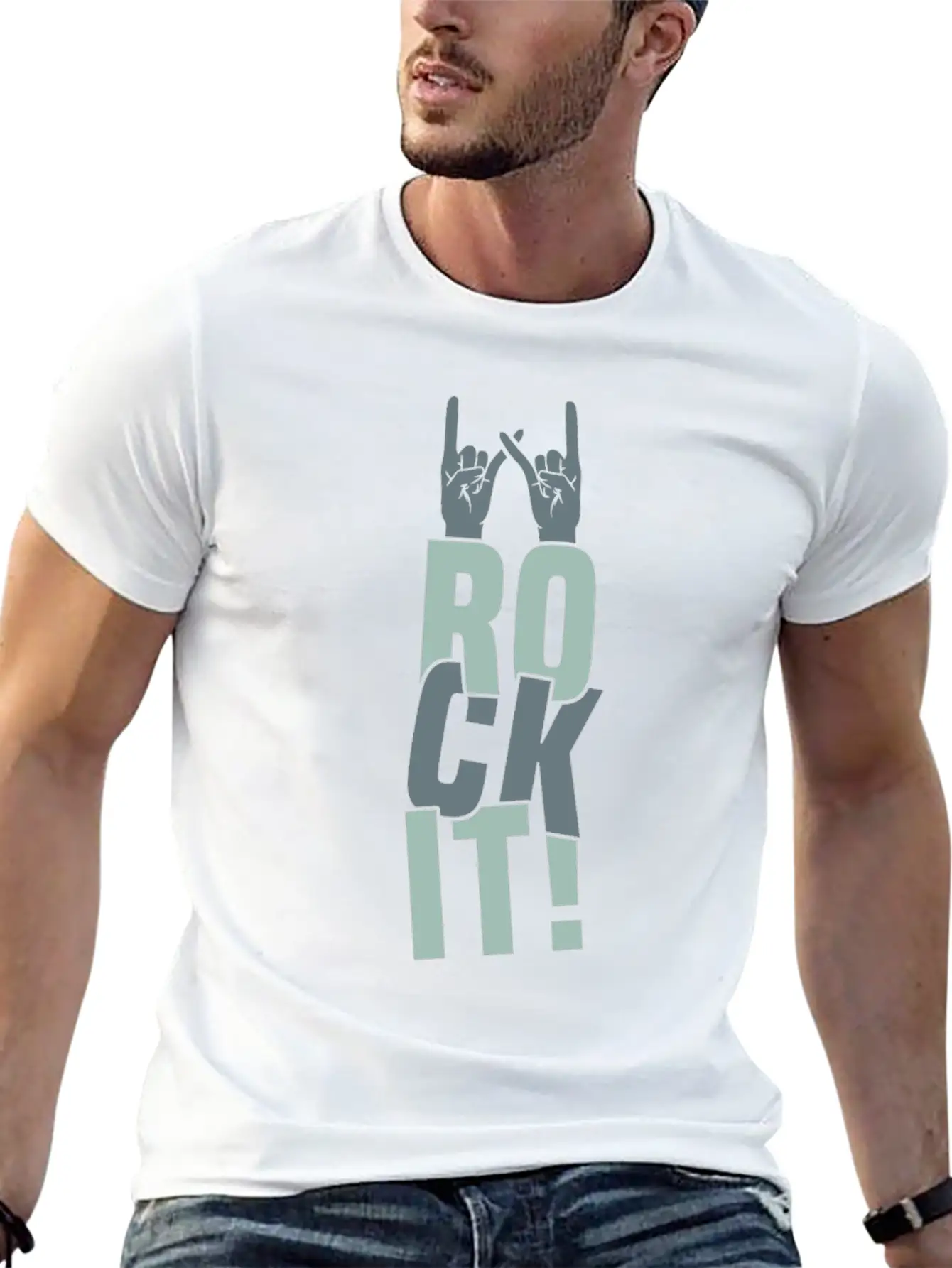 Rock It Gift Christmas Kids Present Unisex Casual T-Shirt – Clean Design For Daily Comfort
