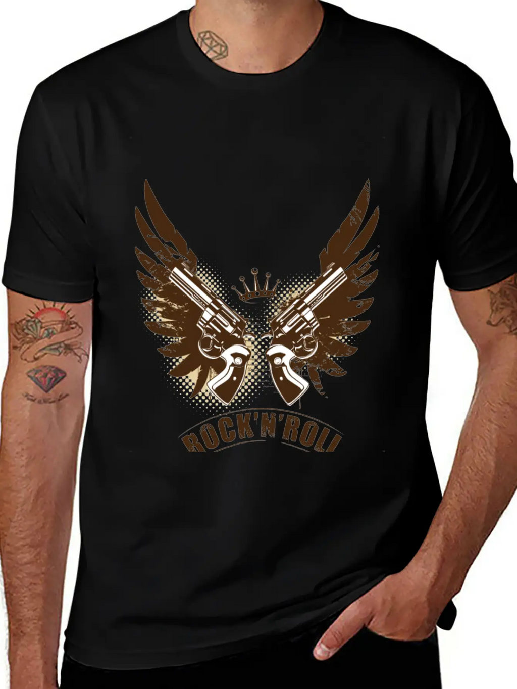 Rock N Roll Unisex Casual T-Shirt – Clean Design For Daily Comfort
