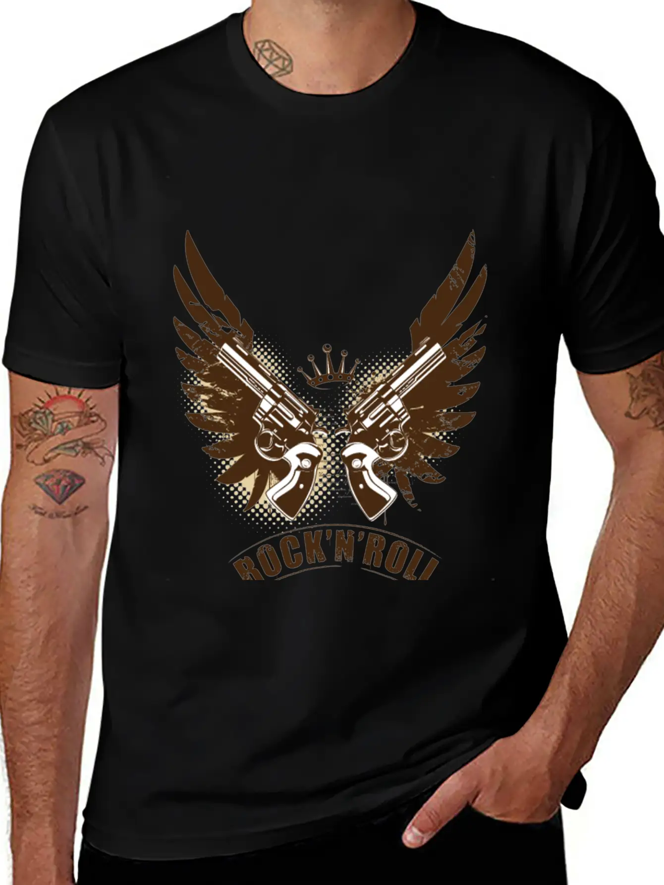 Rock N Roll Unisex Casual T-Shirt – Clean Design For Daily Comfort
