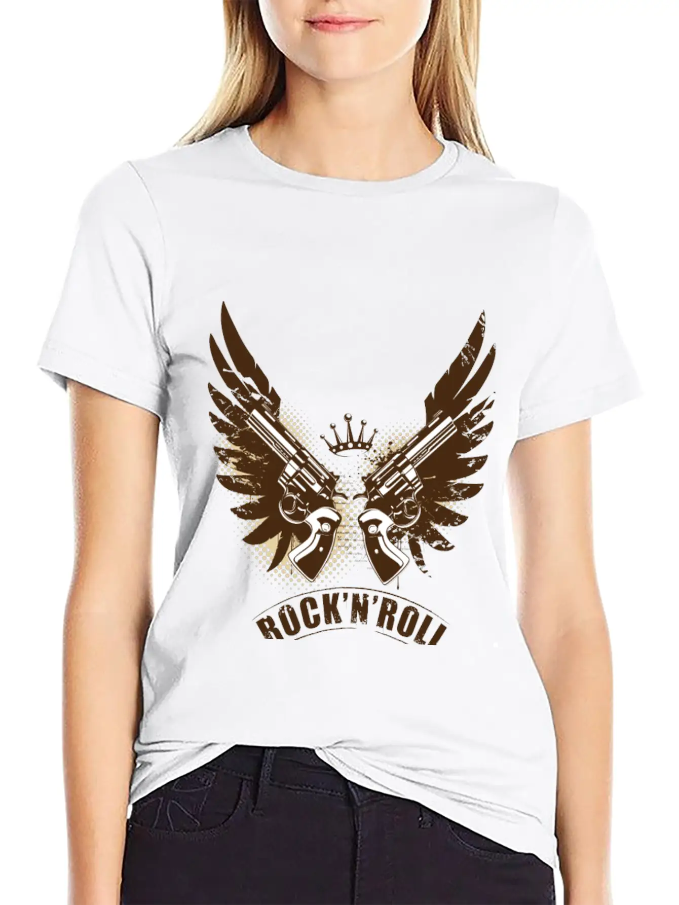Rock N Roll Unisex Casual T-Shirt – Clean Design For Daily Comfort