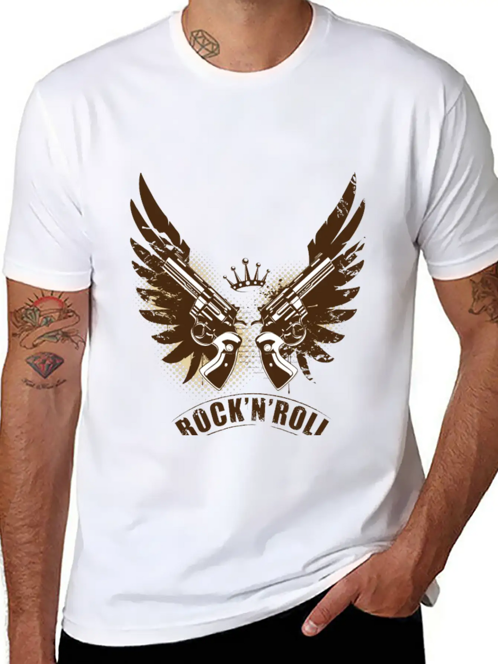 Rock N Roll Unisex Casual T-Shirt – Clean Design For Daily Comfort