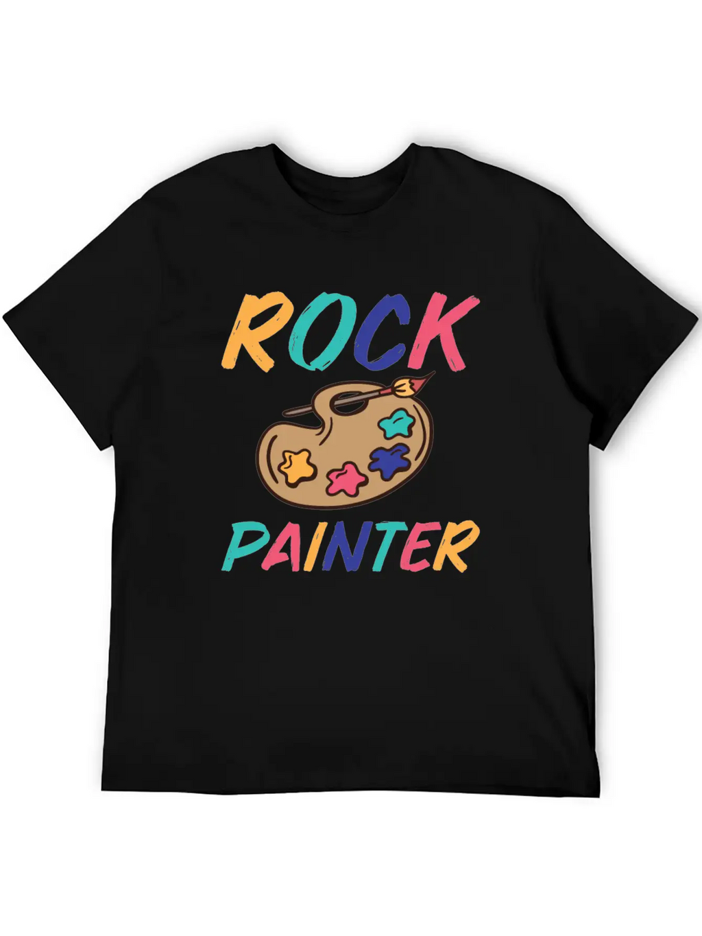 Rock Painting Stylish Everyday T-Shirt – Unisex Basic Cotton Tee