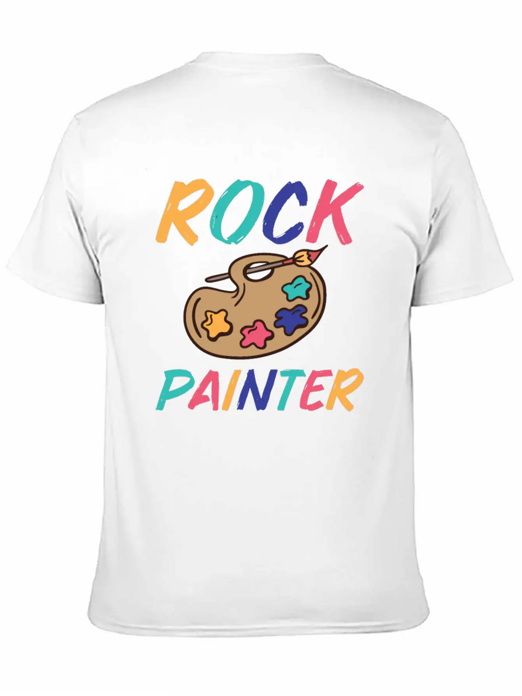 Rock Painting Stylish Everyday T-Shirt – Unisex Basic Cotton Tee