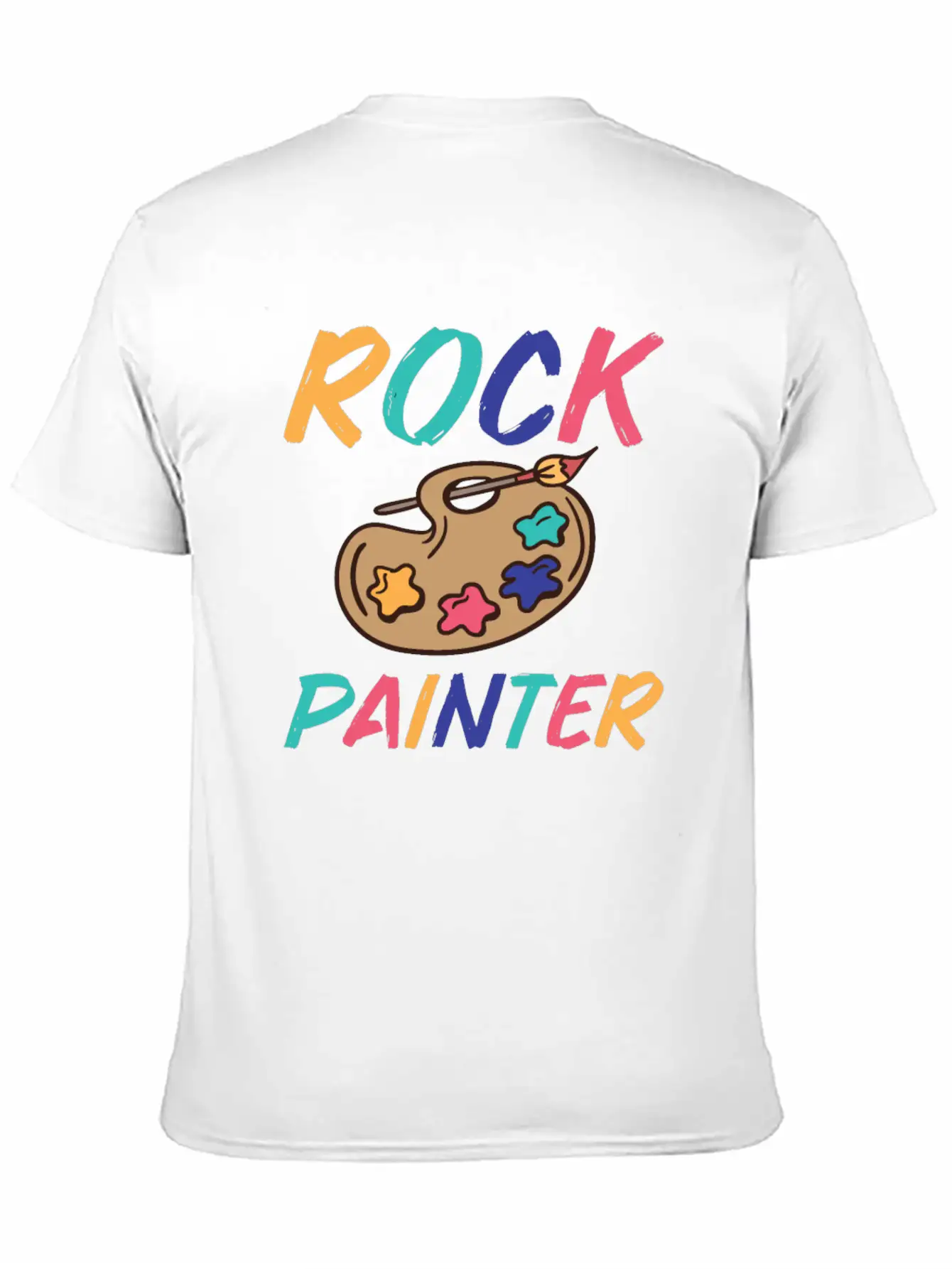 Rock Painting Stylish Everyday T-Shirt – Unisex Basic Cotton Tee