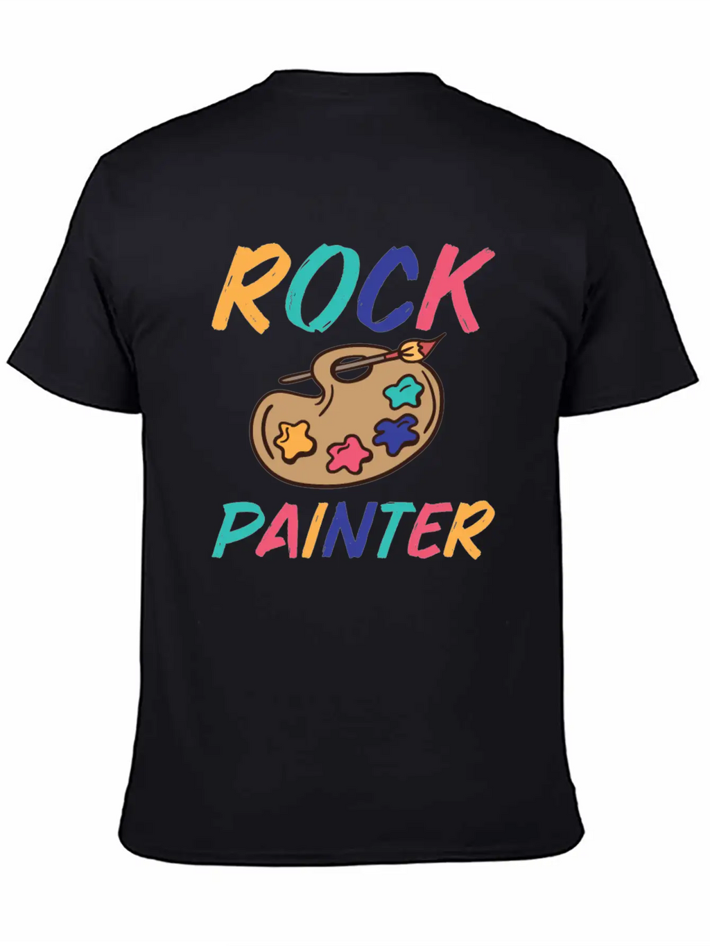 Rock Painting Stylish Everyday T-Shirt – Unisex Basic Cotton Tee