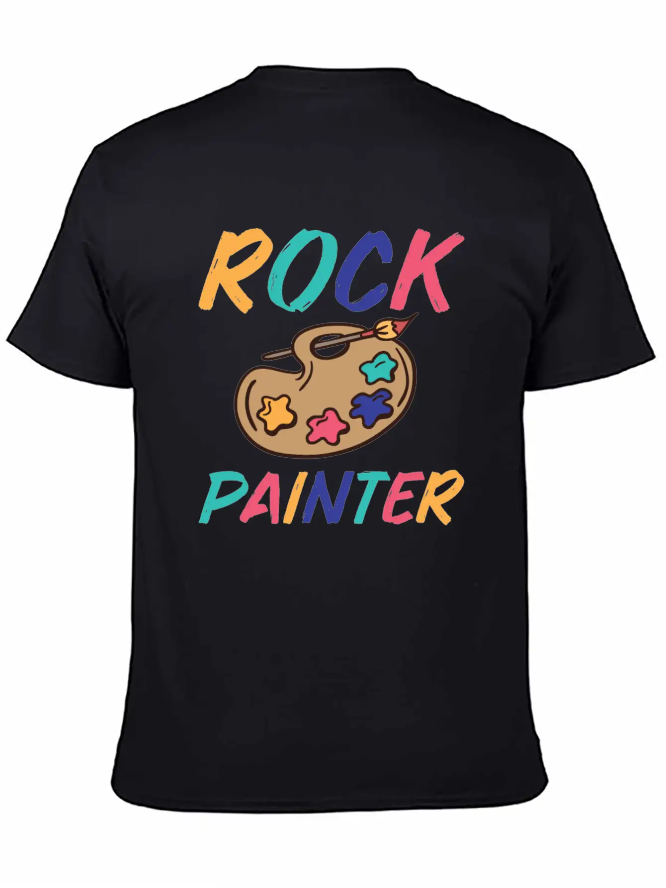 Rock Painting Stylish Everyday T-Shirt – Unisex Basic Cotton Tee