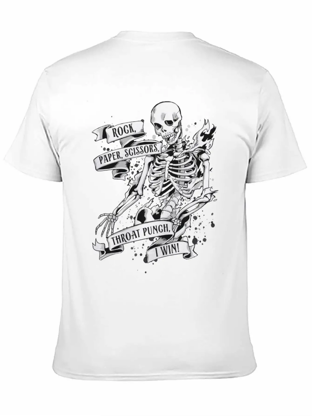 Rock, Paper, Scissors, Throat Punch, I Win Unisex Casual T-Shirt – Clean Design For Daily Comfort