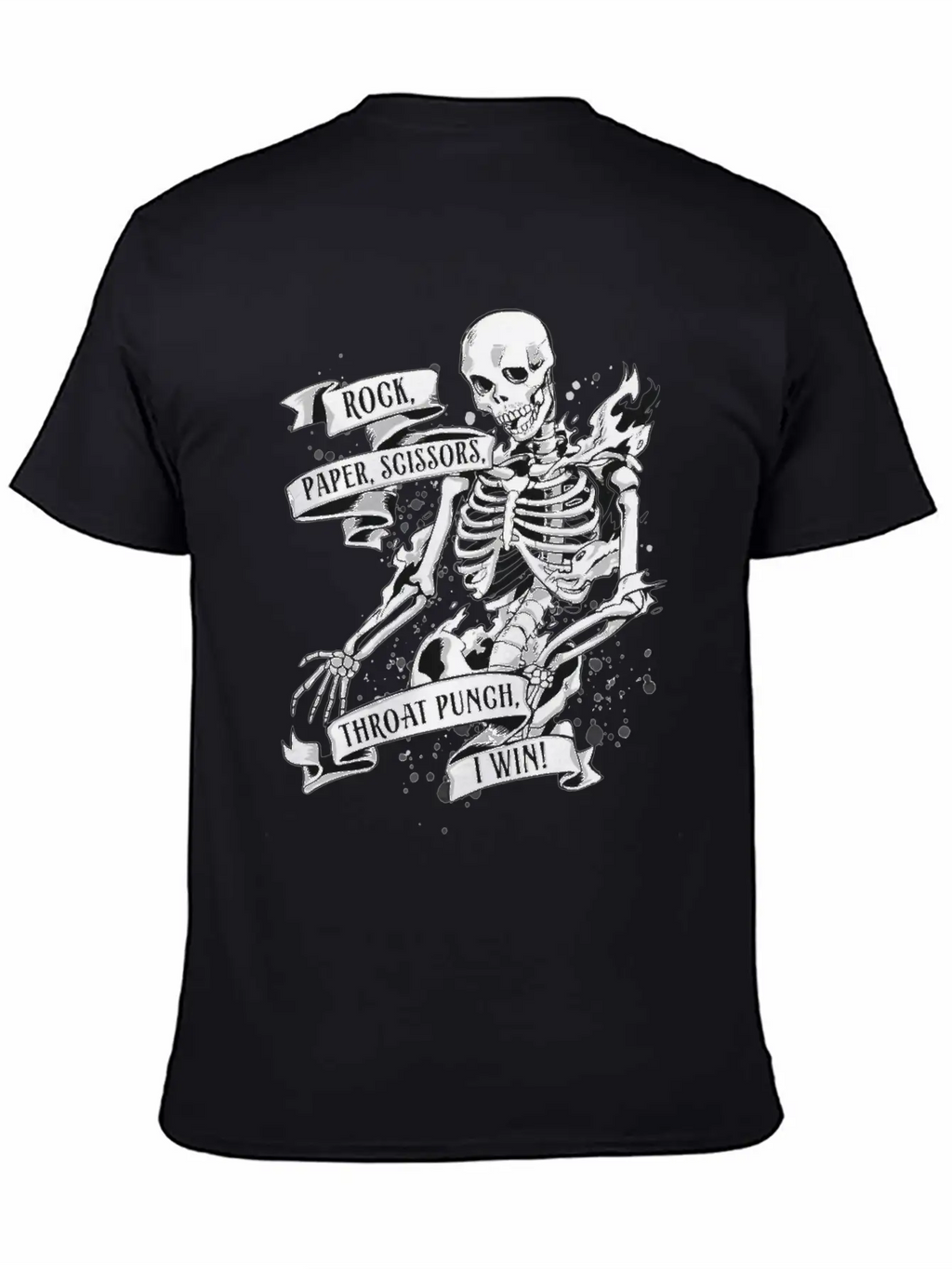 Rock, Paper, Scissors, Throat Punch, I Win Unisex Casual T-Shirt – Clean Design For Daily Comfort