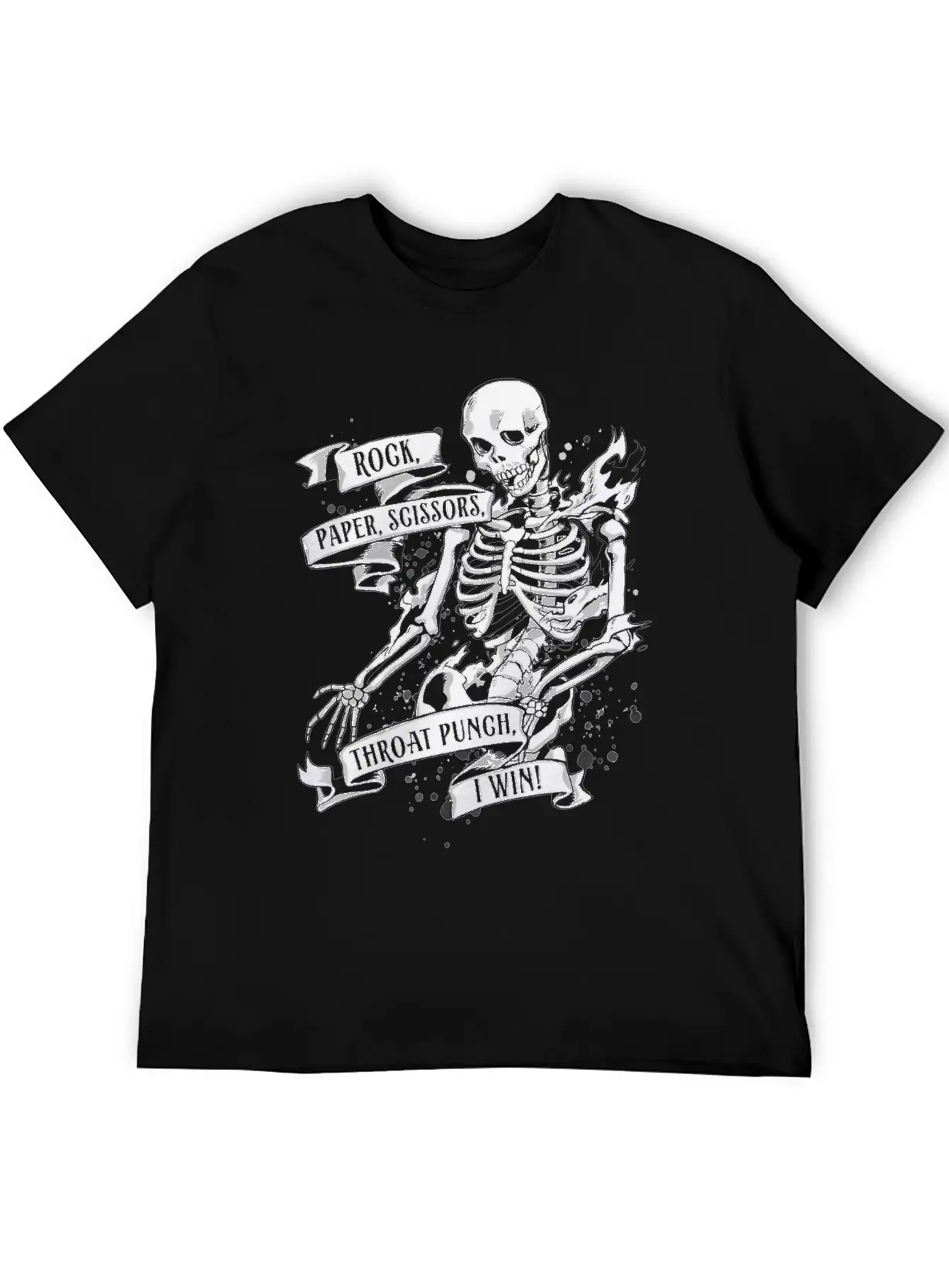 Rock, Paper, Scissors, Throat Punch, I Win Unisex Casual T-Shirt – Clean Design For Daily Comfort