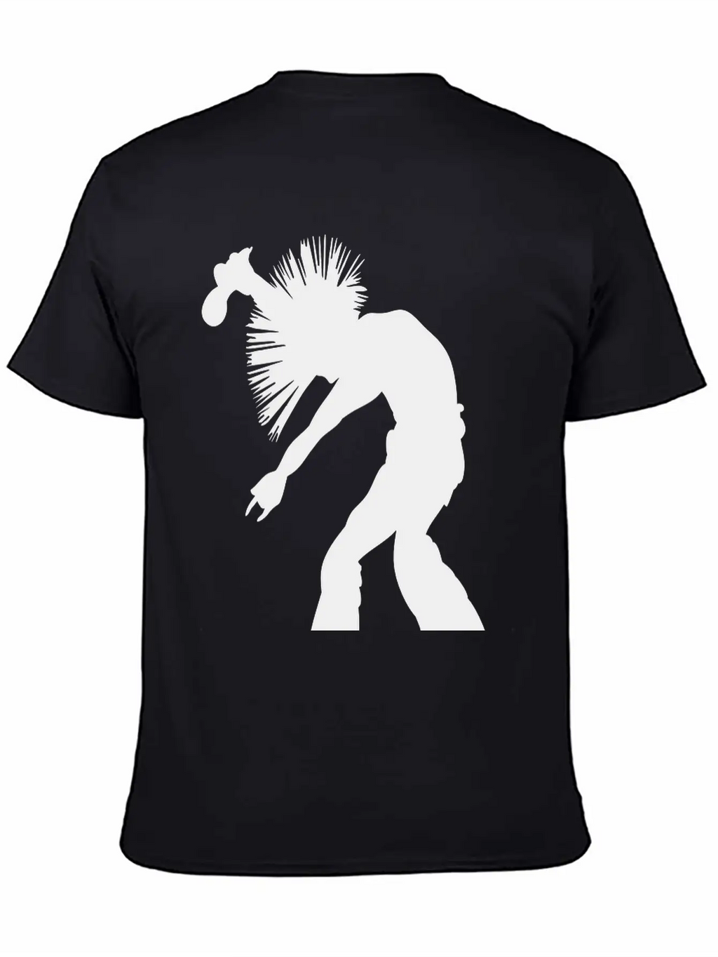 Rock Star Singer With Wild Mohican Style Hair Breathable Soft Cotton T-Shirt – Timeless Casual Look