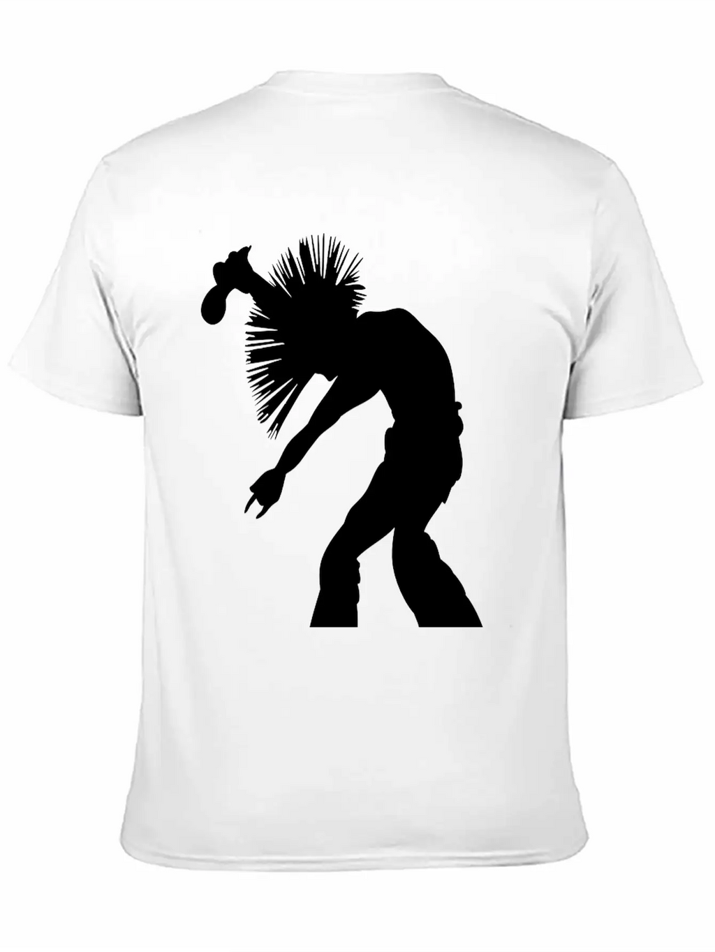 Rock Star Singer With Wild Mohican Style Hair Breathable Soft Cotton T-Shirt – Timeless Casual Look