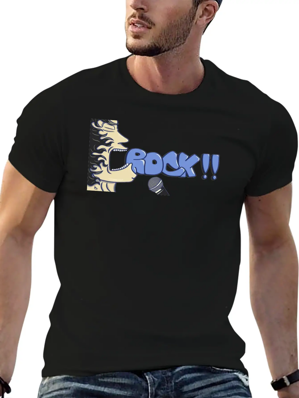 Rock Unisex Short Sleeve Soft Cotton T-Shirt – Casual Everyday Wear