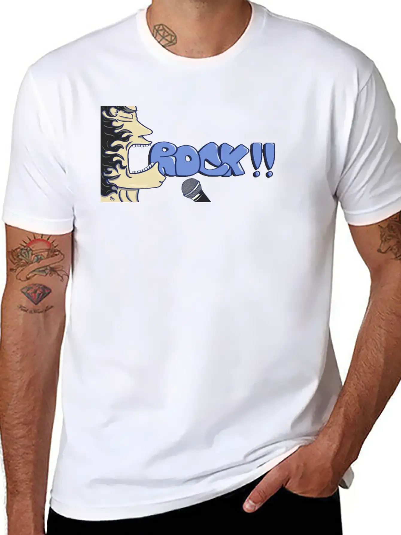 Rock Unisex Short Sleeve Soft Cotton T-Shirt – Casual Everyday Wear