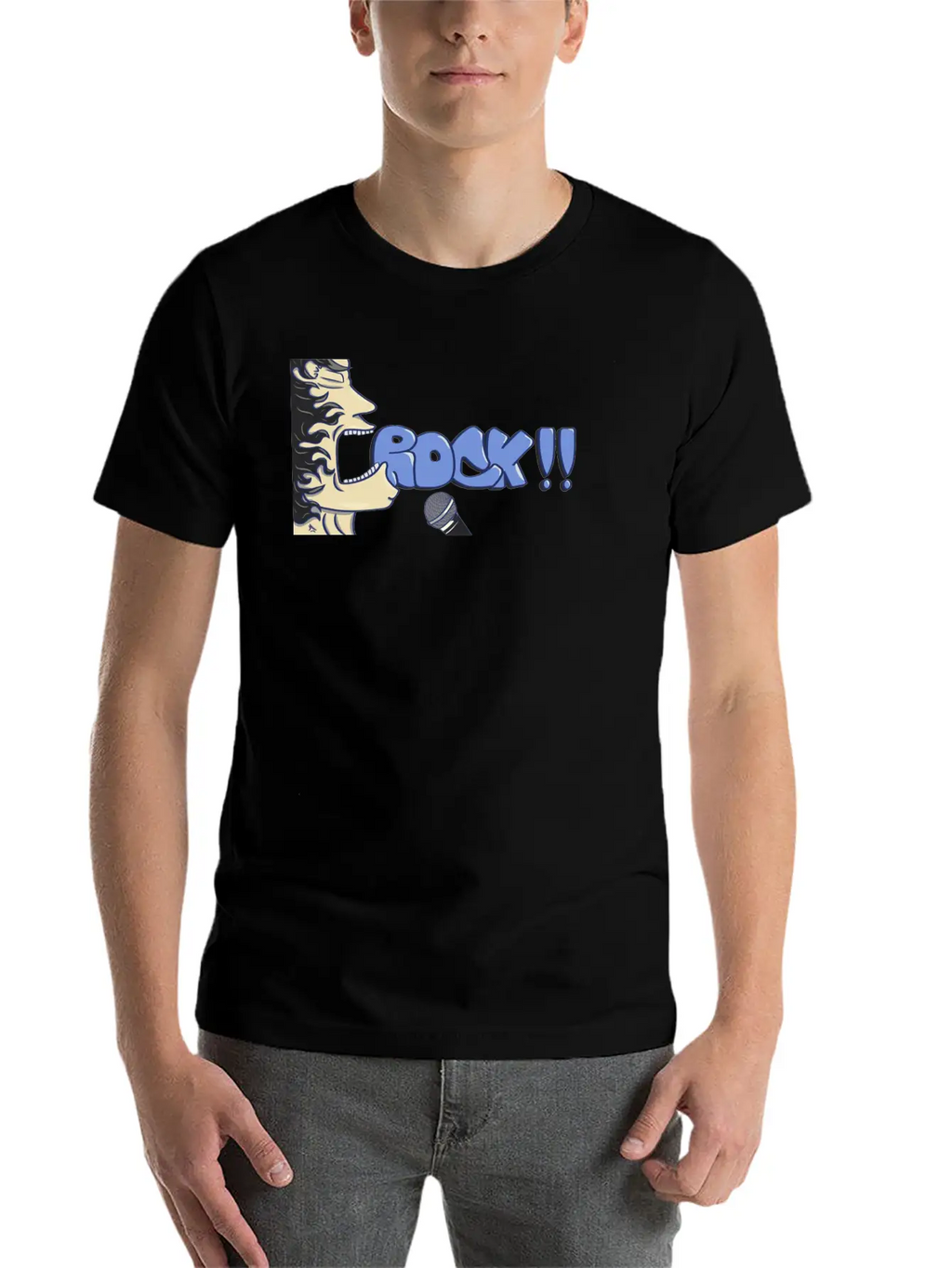 Rock Unisex Short Sleeve Soft Cotton T-Shirt – Casual Everyday Wear