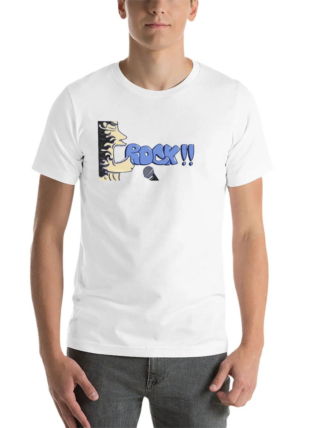 Rock Unisex Short Sleeve Soft Cotton T-Shirt – Casual Everyday Wear