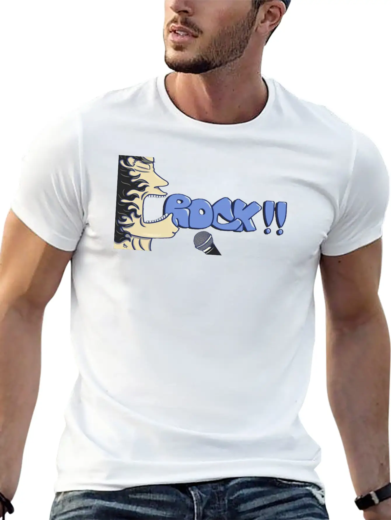 Rock Unisex Short Sleeve Soft Cotton T-Shirt – Casual Everyday Wear