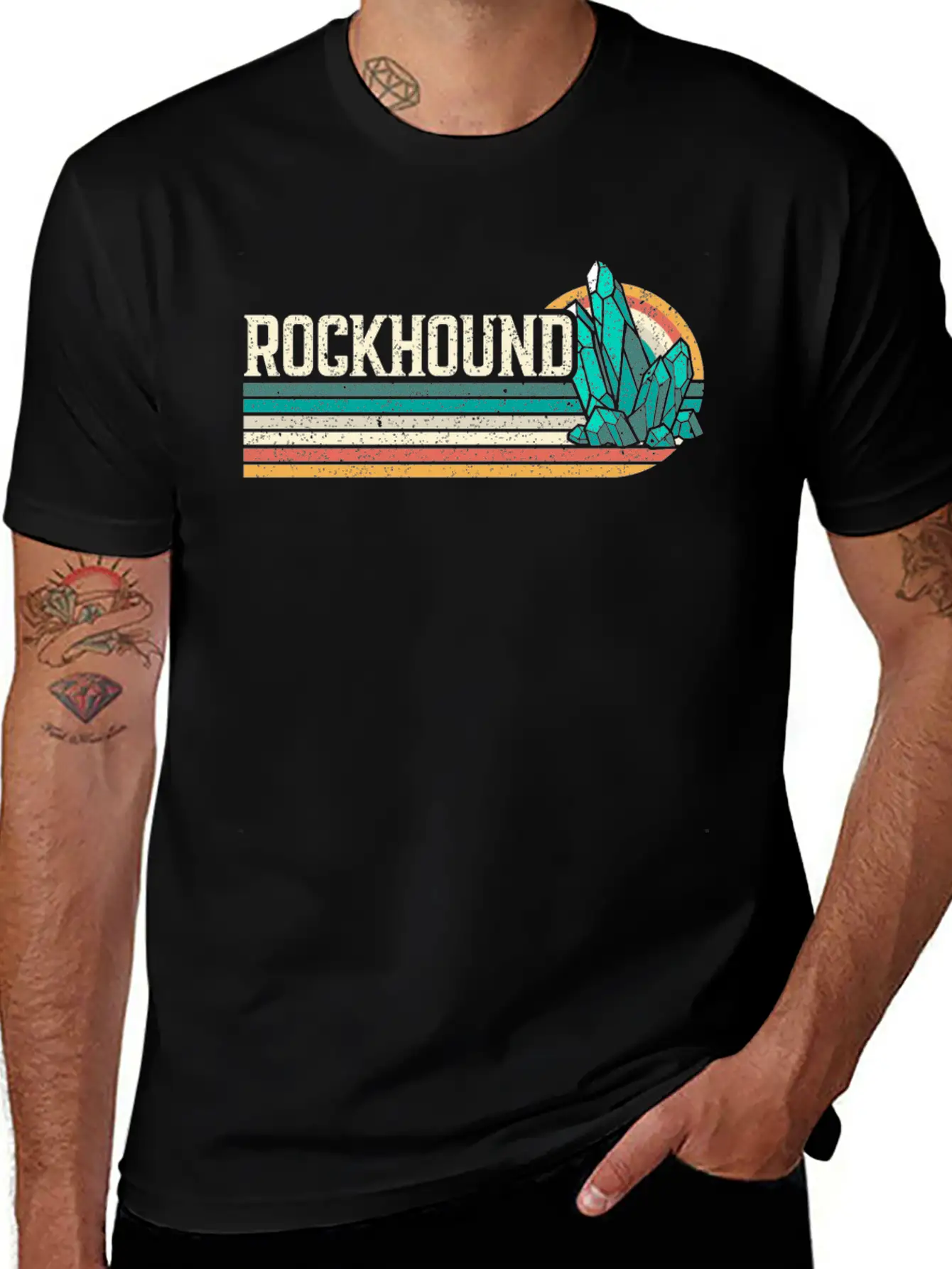 Rockhound Geology Rockhounding Stone Rock Hunting Breathable Soft Cotton T-Shirt – Timeless Casual Look