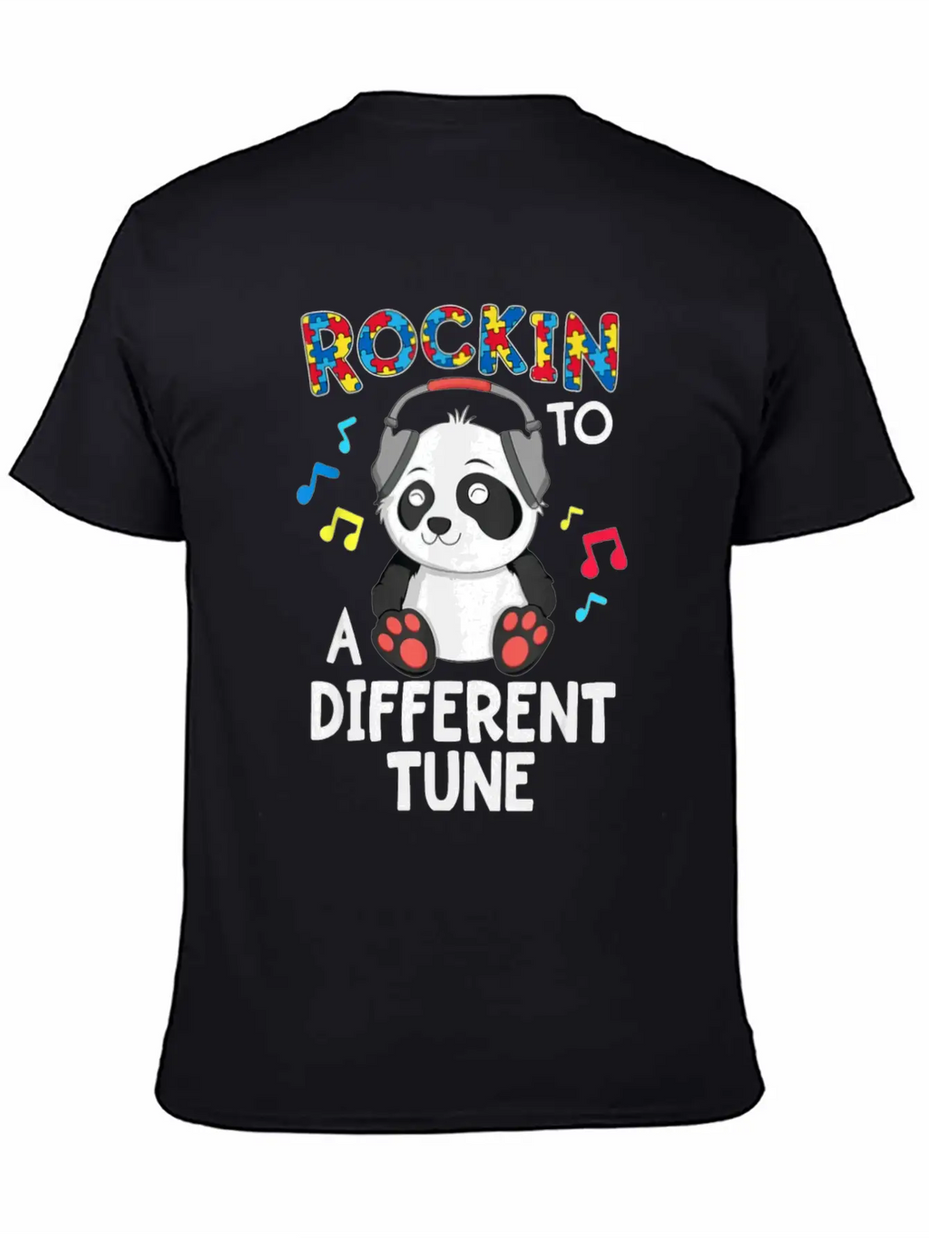 Rockin To A Different Tune Essential Cotton Tee For Daily Outfits – Unisex Style
