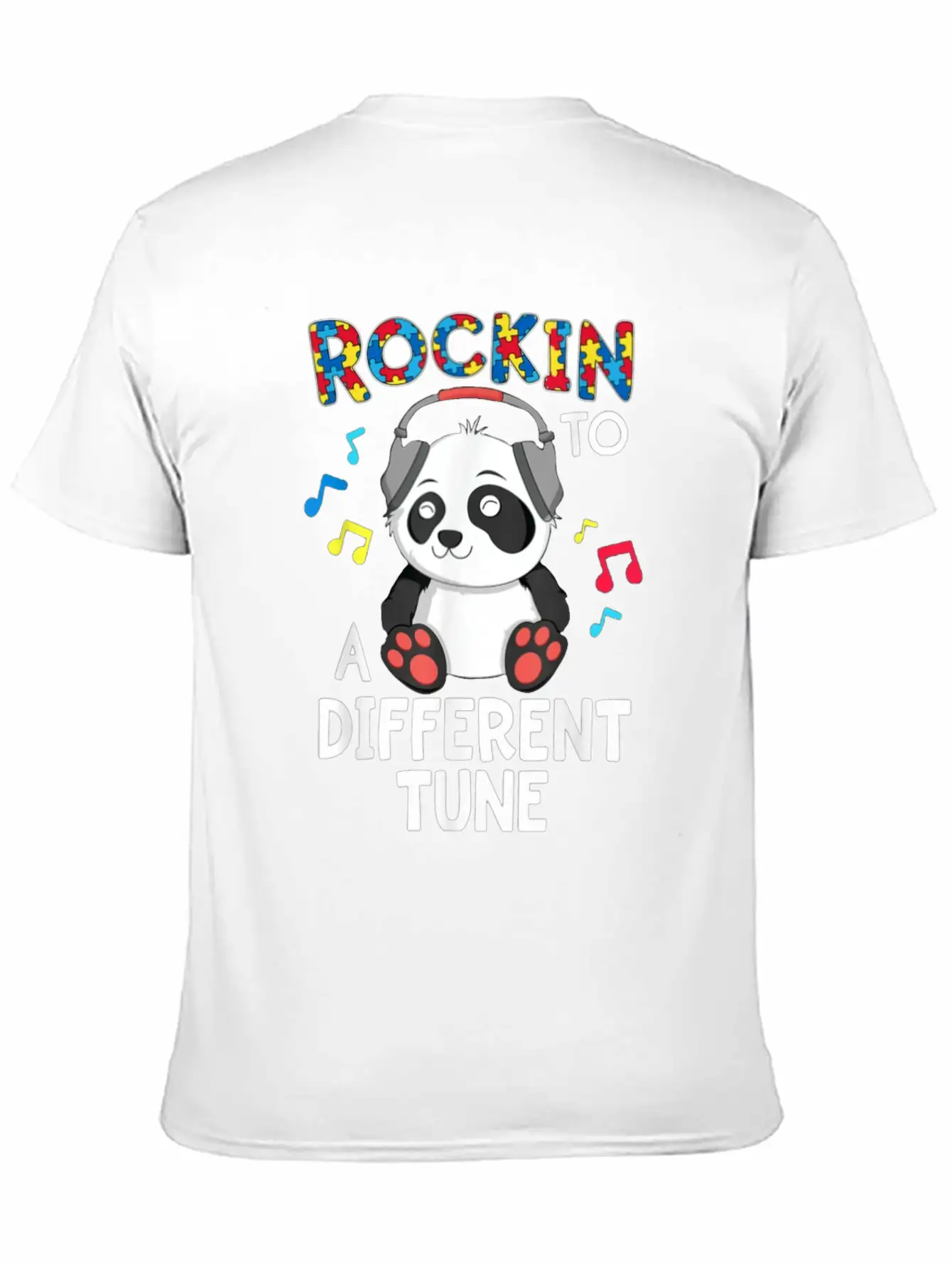 Rockin To A Different Tune Essential Cotton Tee For Daily Outfits – Unisex Style