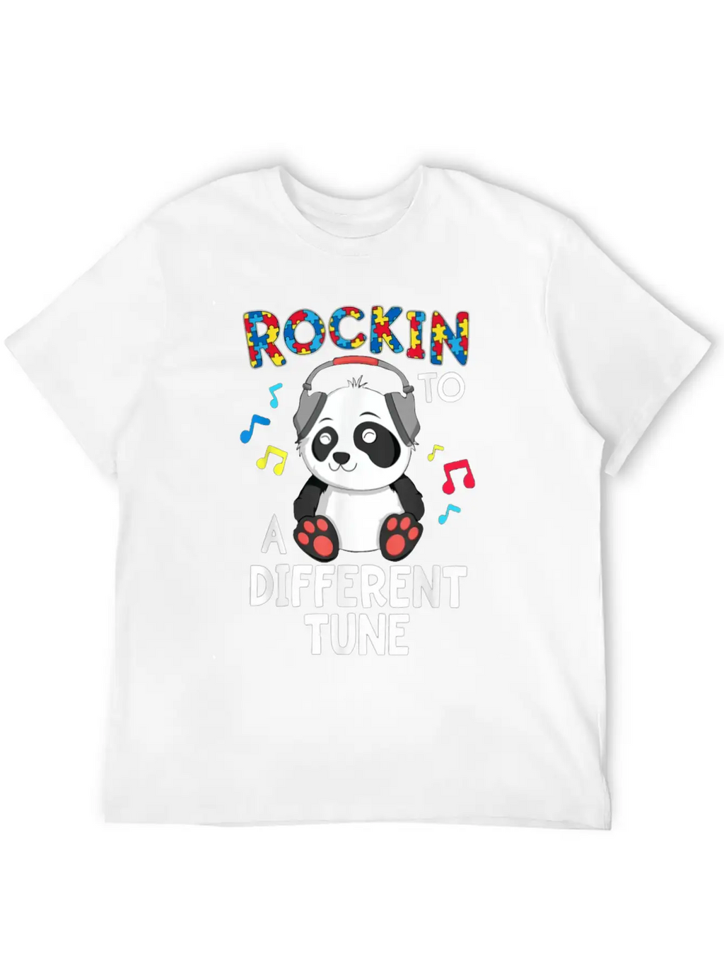 Rockin To A Different Tune Essential Cotton Tee For Daily Outfits – Unisex Style