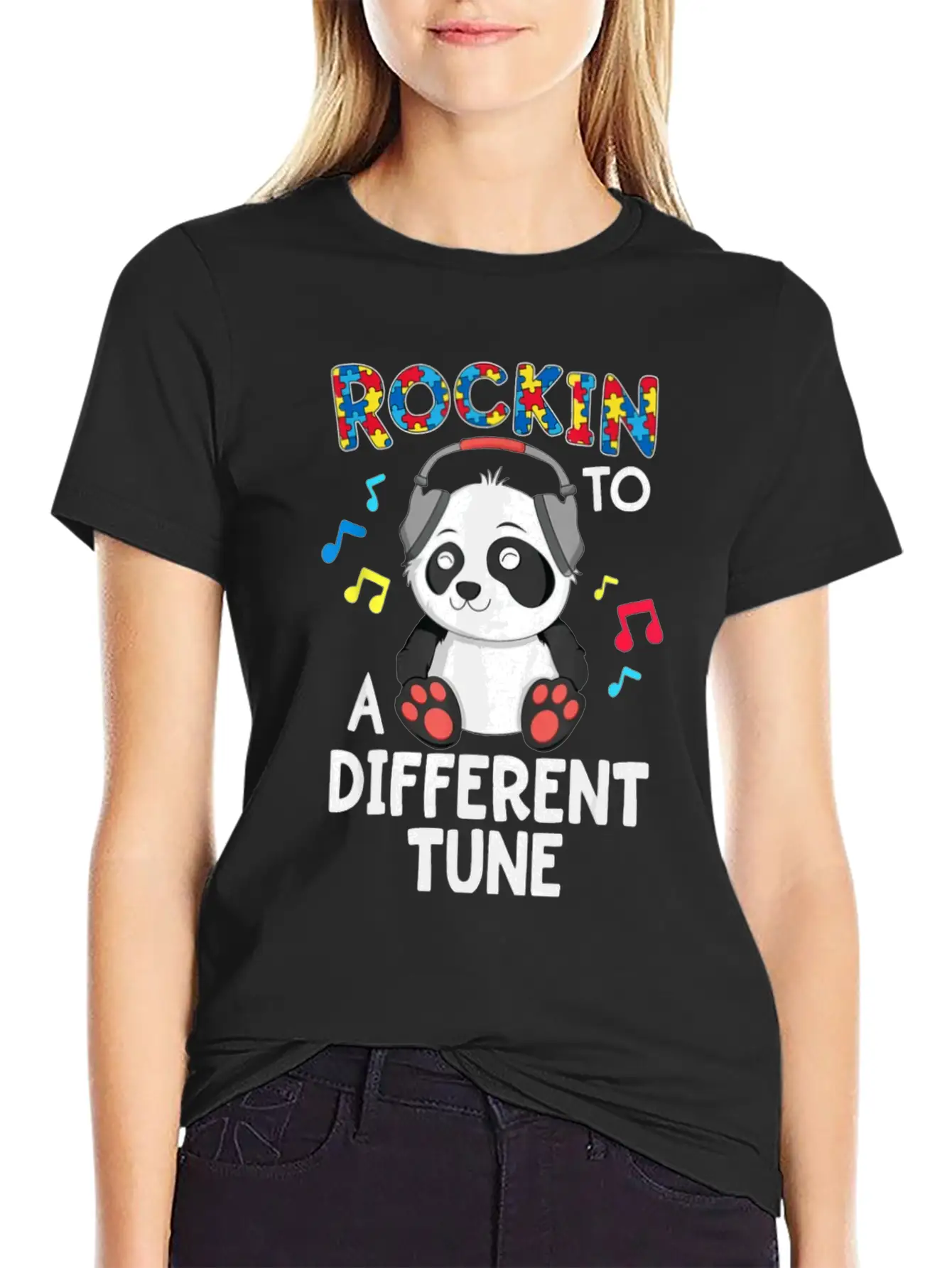 Rockin To A Different Tune Unisex Casual T-Shirt – Clean Design For Daily Comfort