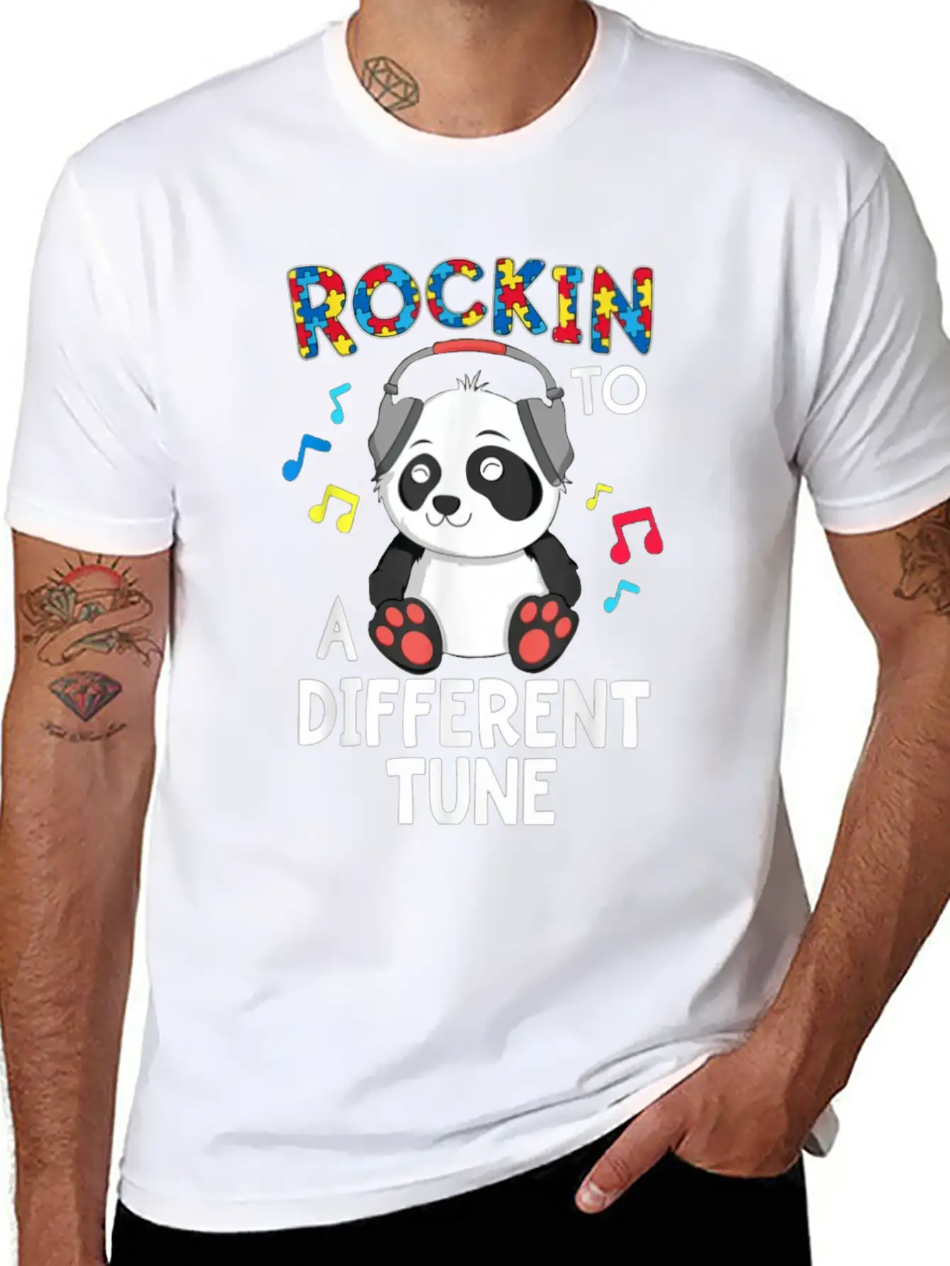 Rockin To A Different Tune Unisex Casual T-Shirt – Clean Design For Daily Comfort