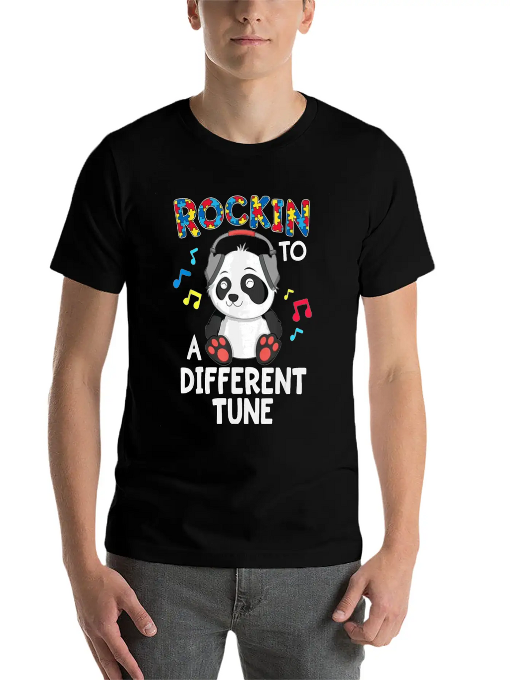 Rockin To A Different Tune Unisex Casual T-Shirt – Clean Design For Daily Comfort