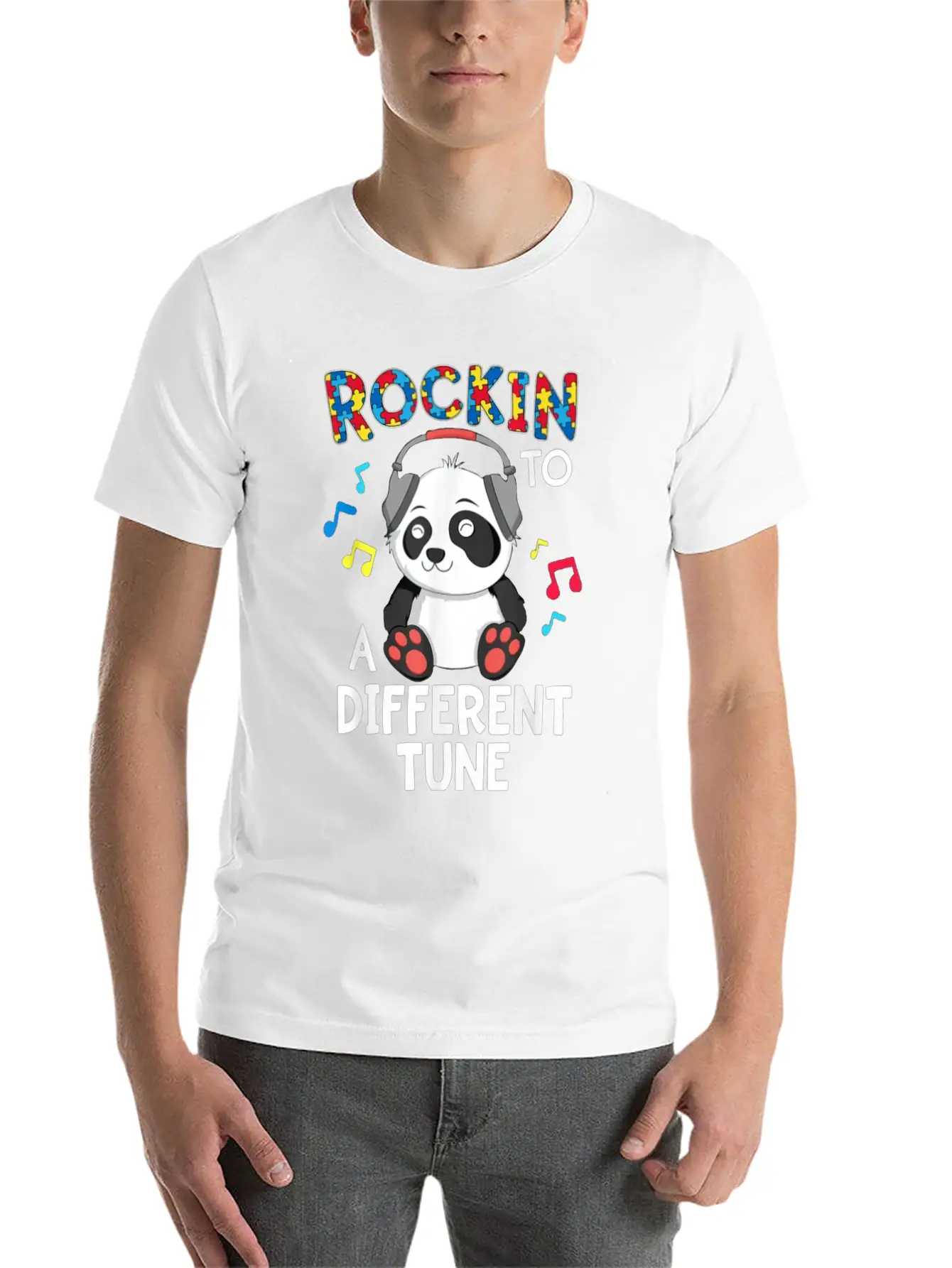 Rockin To A Different Tune Unisex Casual T-Shirt – Clean Design For Daily Comfort