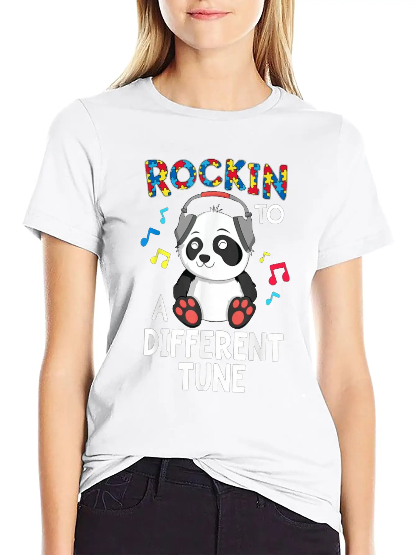 Rockin To A Different Tune Unisex Casual T-Shirt – Clean Design For Daily Comfort