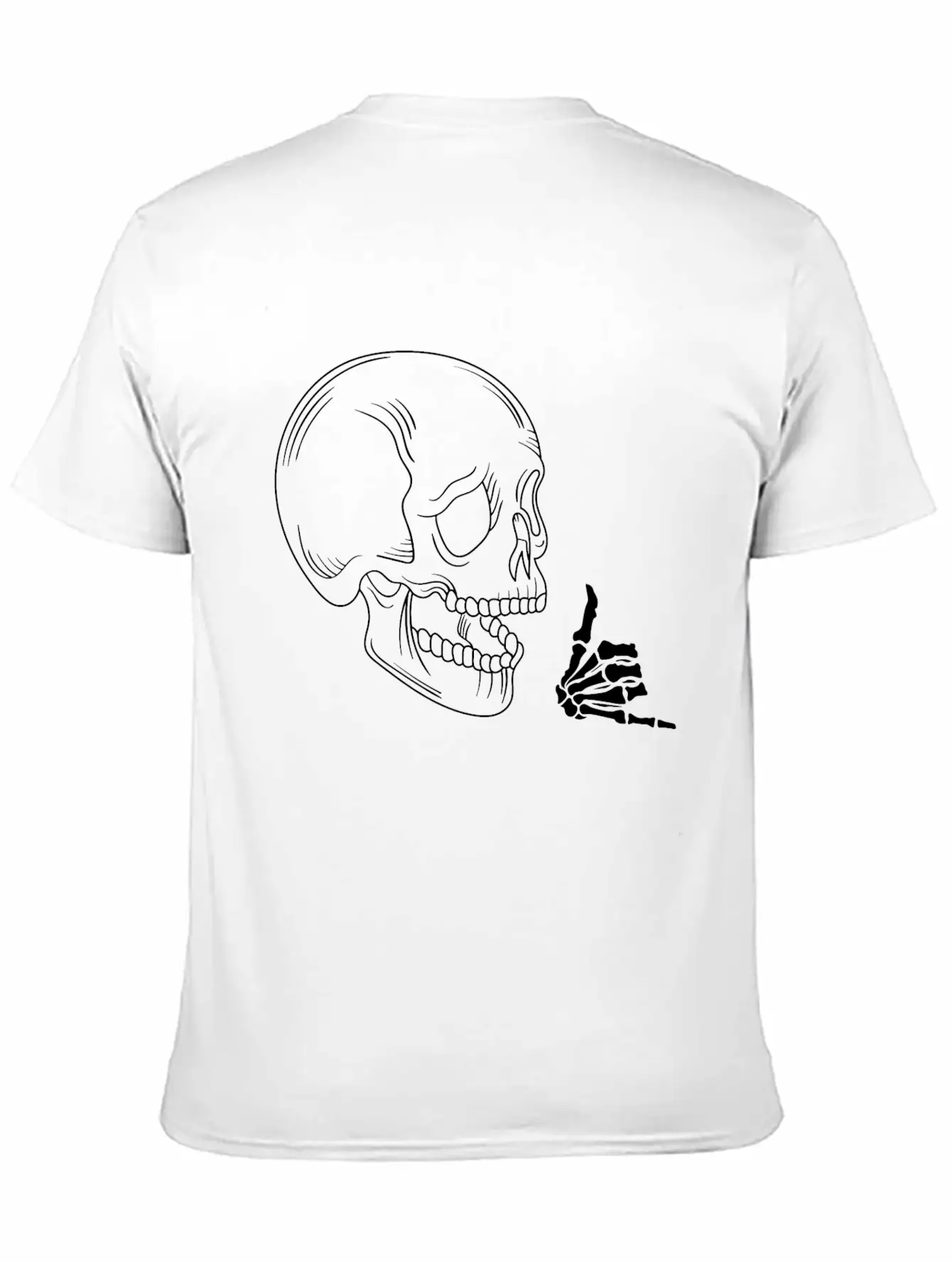 Rocking Skull Unisex Casual T-Shirt – Clean Design For Daily Comfort