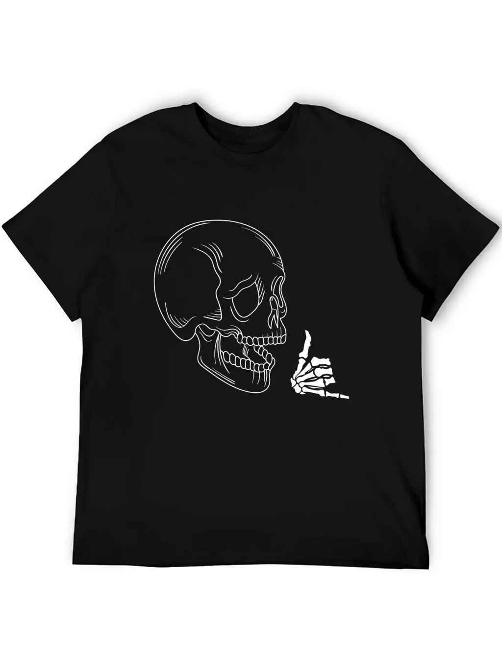 Rocking Skull Unisex Casual T-Shirt – Clean Design For Daily Comfort
